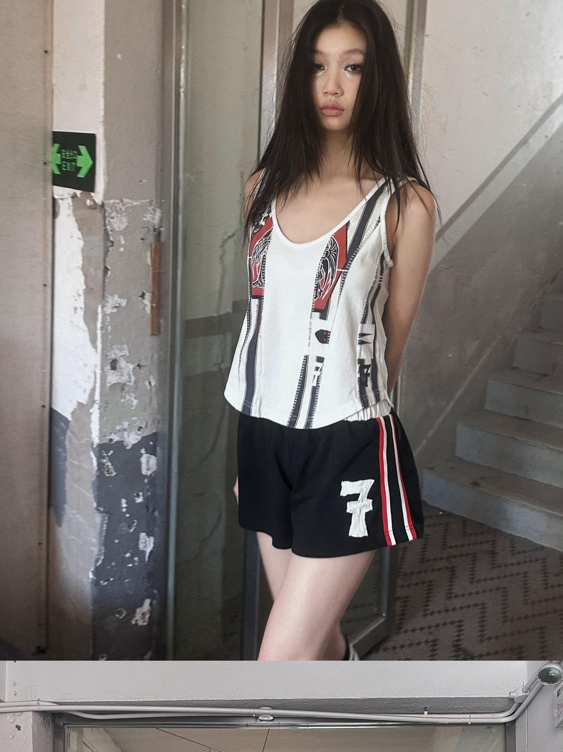 FULLTIDE Angels And Demons Hand Painted Irregular Print Women&