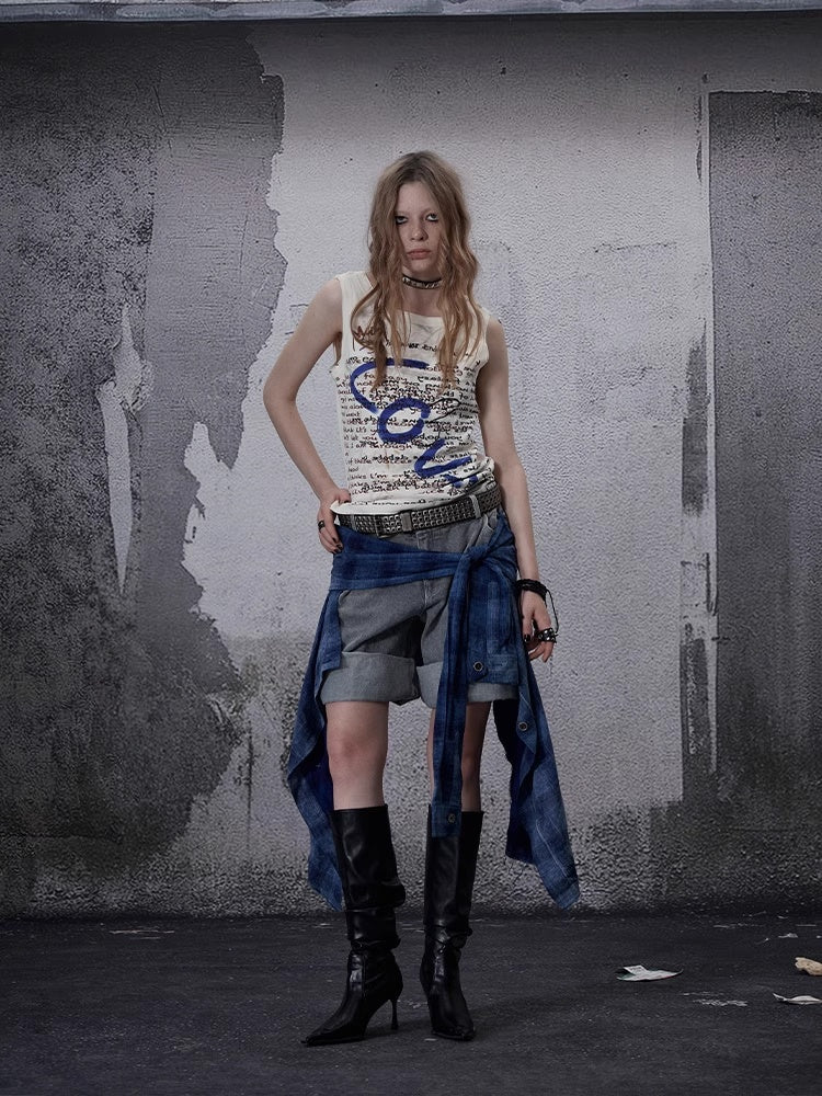 FULLTIDE_Asymmetric_Distressed_Low_Rise_Street_Punk_Workwear_Denim_Cotton_Women_Shorts_MISSTT