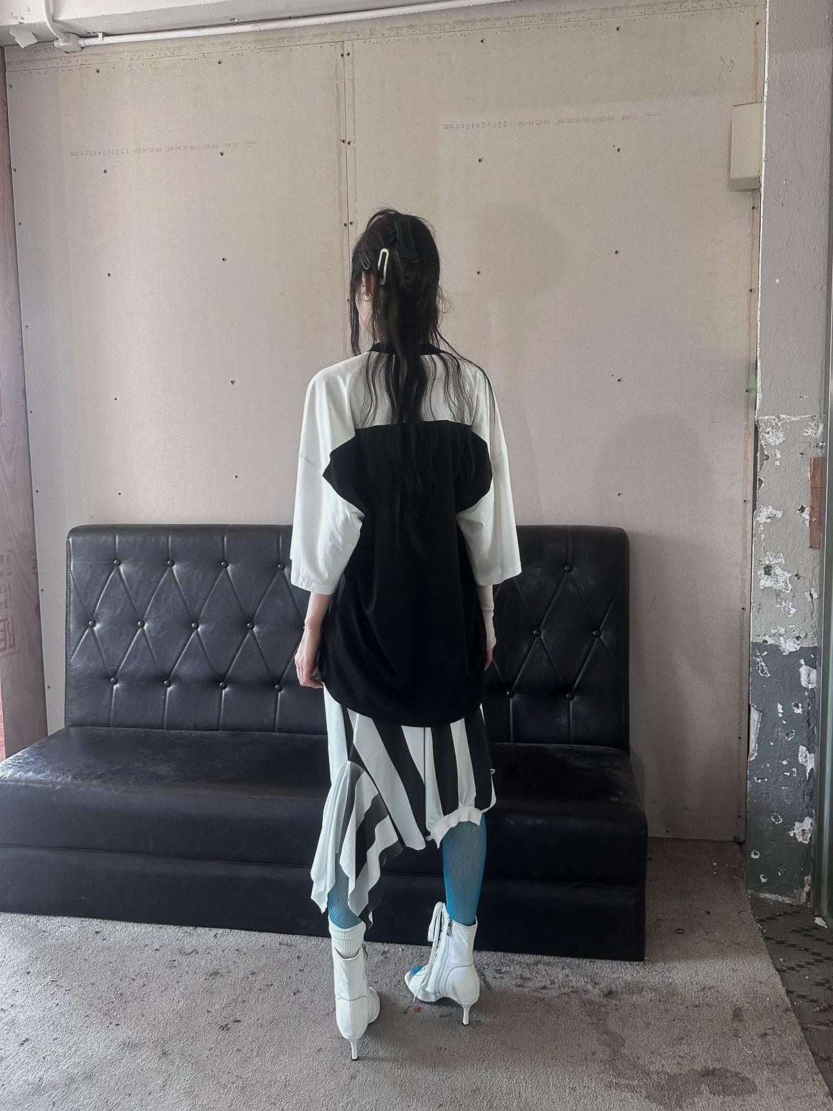 FULLTIDE Black White Luminous Structured Oversized Women&