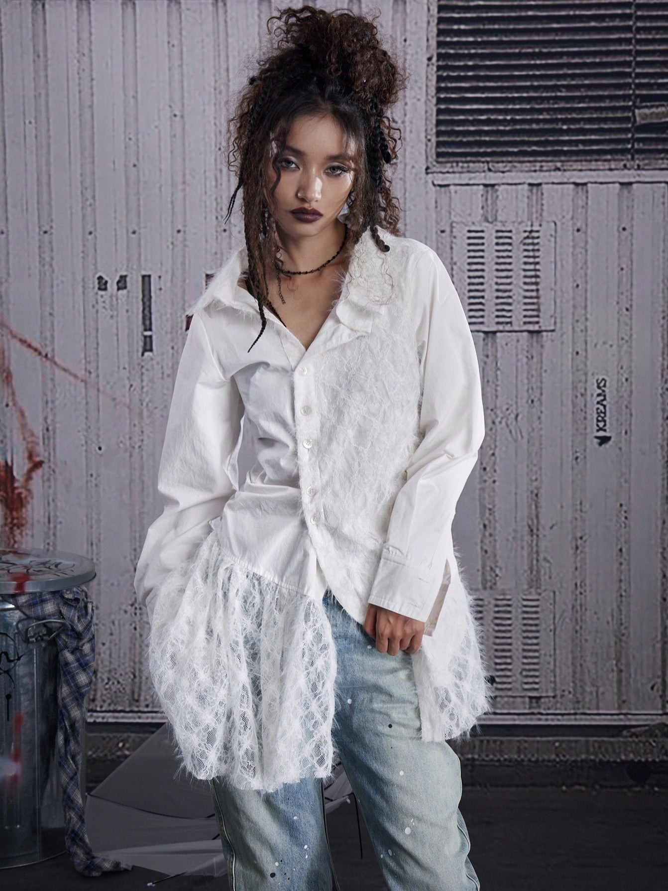 FULLTIDE_Breathable_Cotton_Blend_Slim_Long_Sleeve_Turn_Down_Collar_Women_White_Shirt_MISSTT