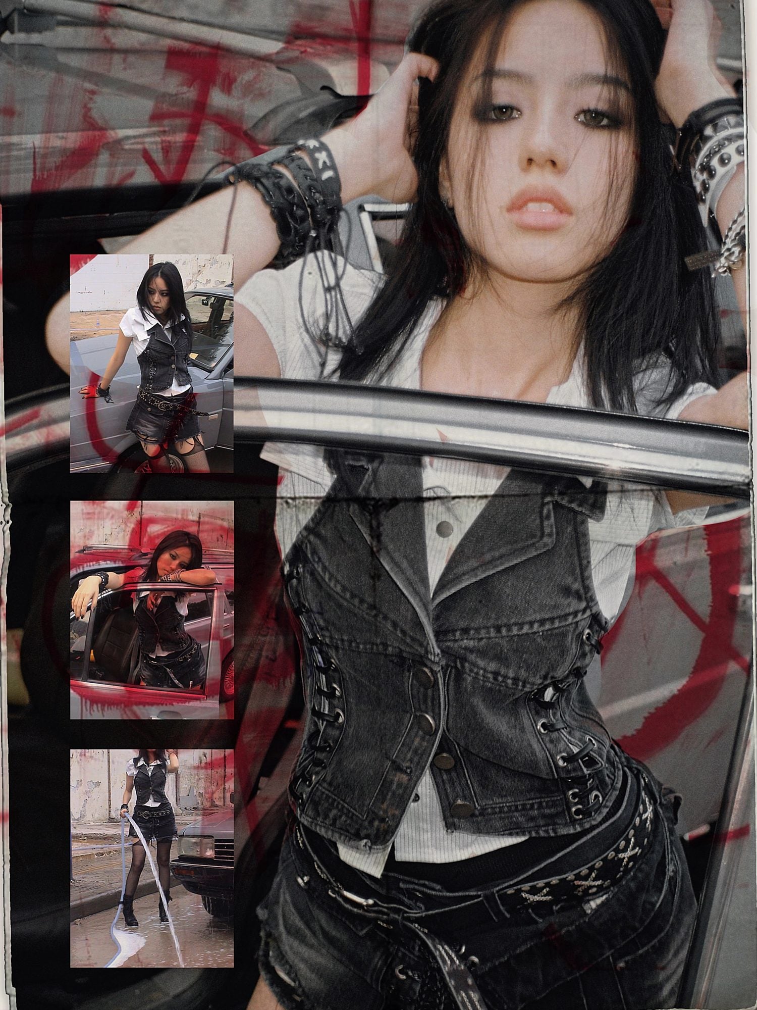 FULLTIDE Cotton Blend Slim Fit Polo Collar Button Front Short Sleeve Workwear Women Shirt