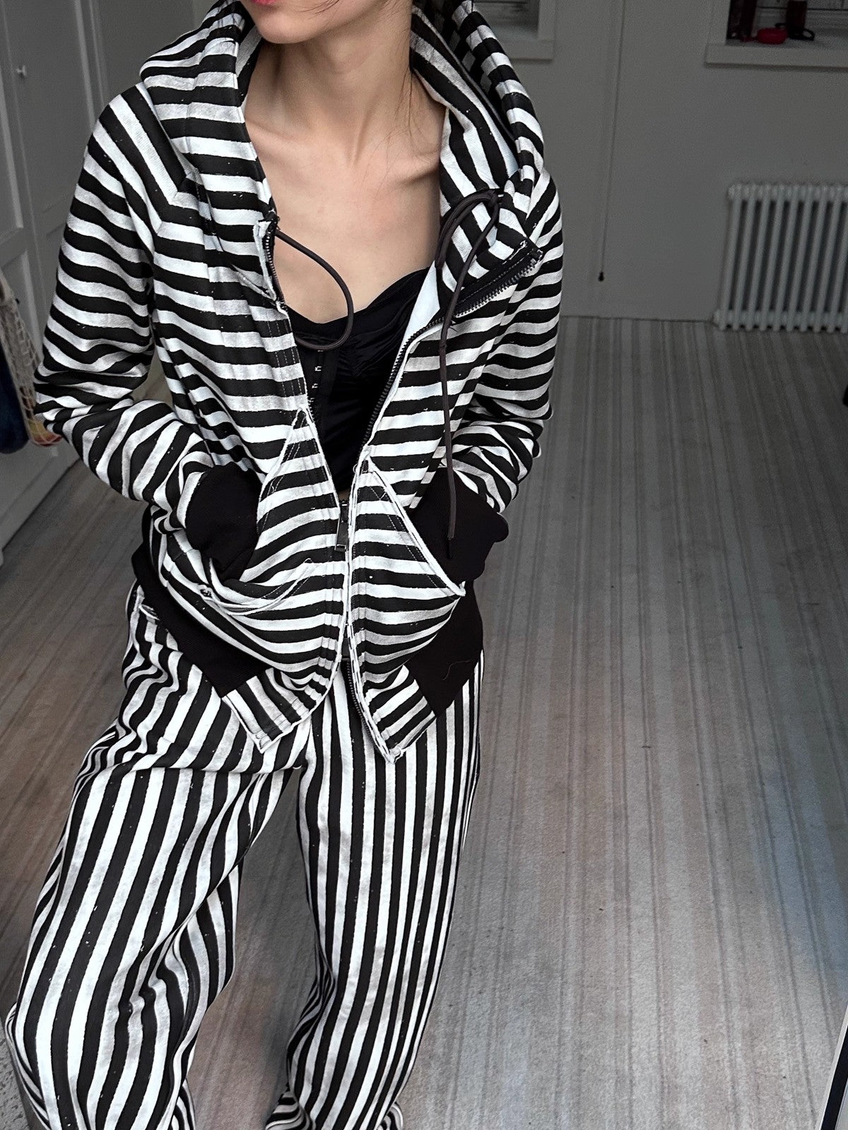 FULLTIDE_Cozy_Fleece_Striped_Half_Turtleneck_Street_Loose_Women_Cotton_Stretch_Hoodies_MISSTT