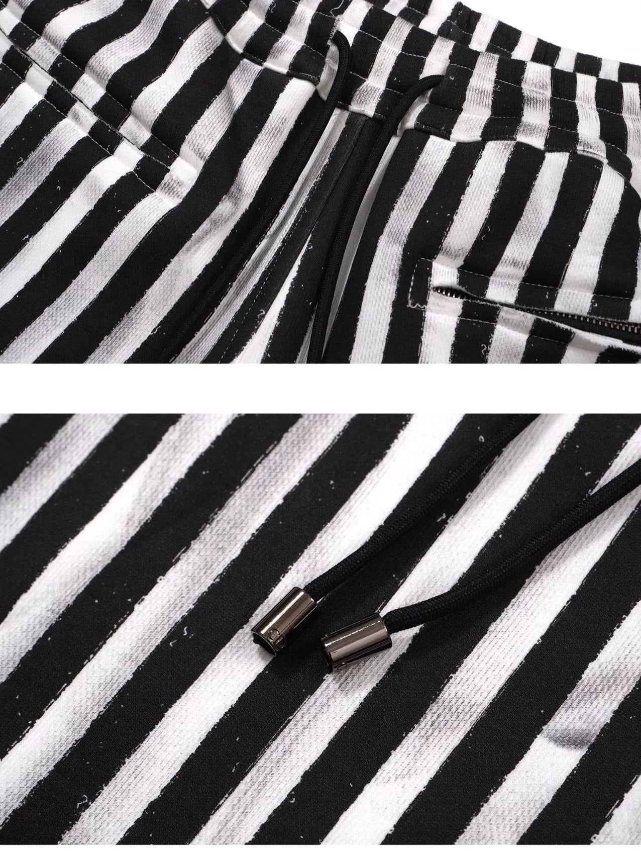 FULLTIDE Cozy Fleece Striped Half Turtleneck Street Loose Women Cotton Stretch Hoodies