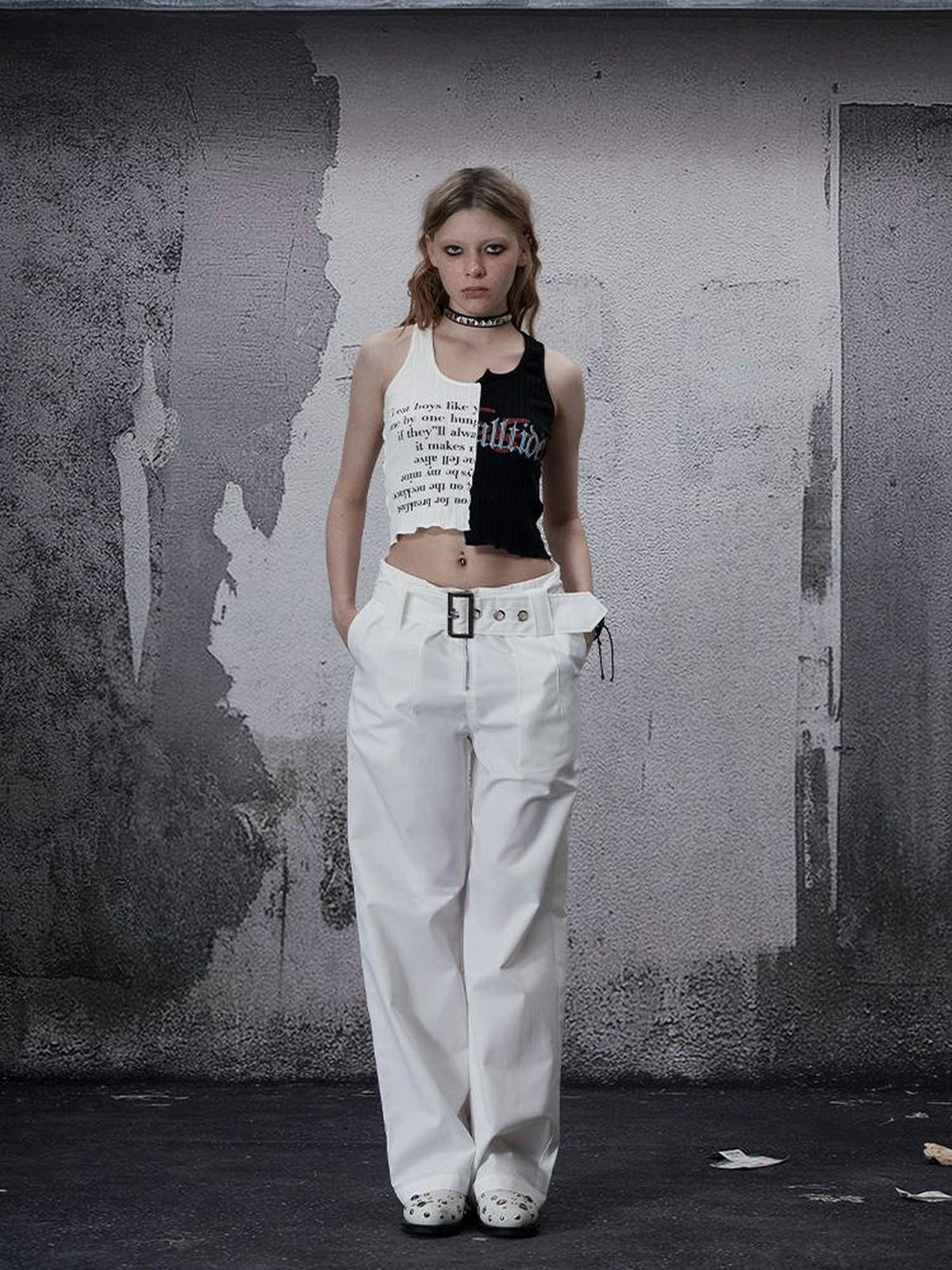 FULLTIDE Detachable Wide Belt Satin Women&