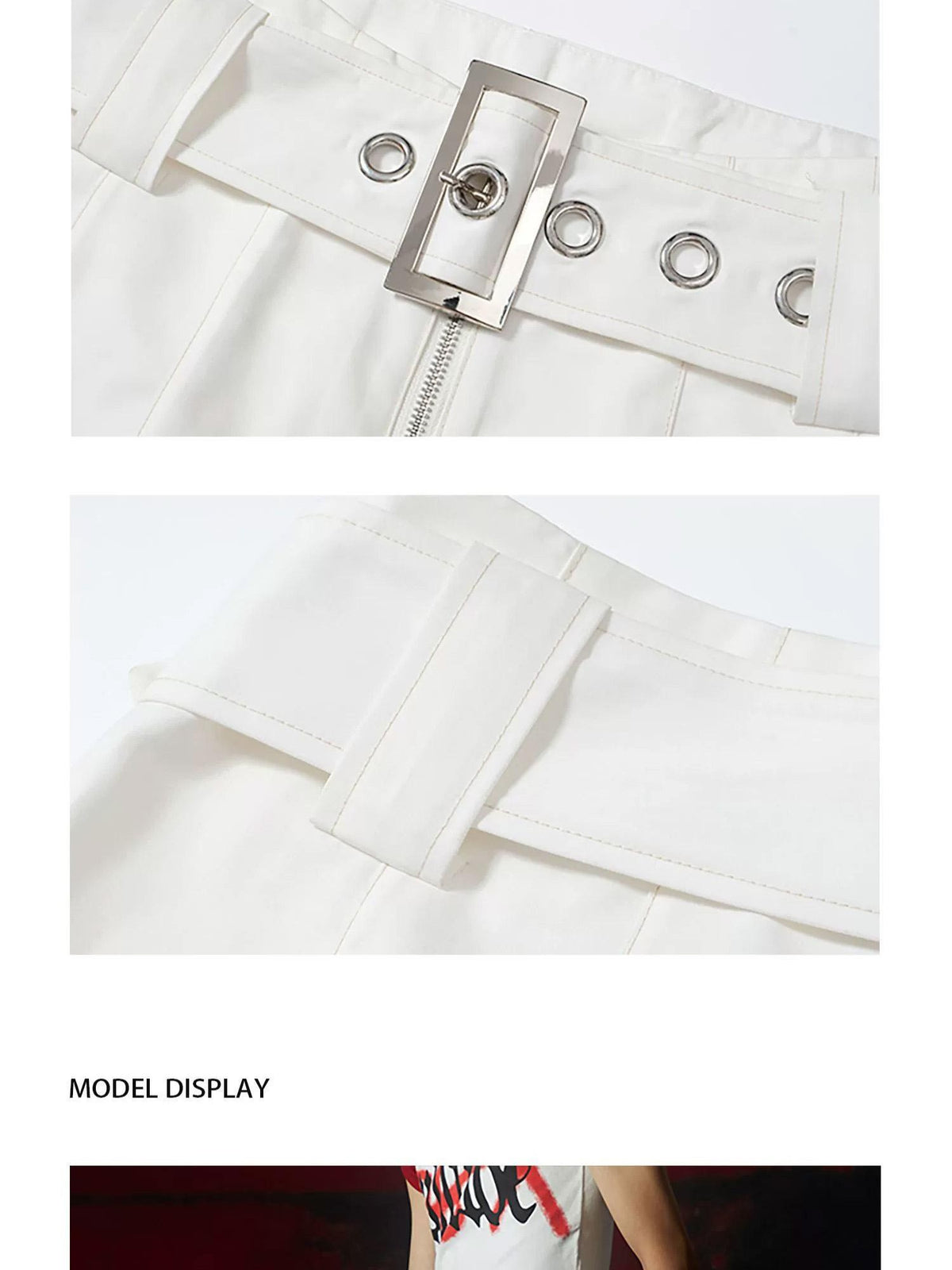 FULLTIDE Detachable Wide Belt Satin Women&