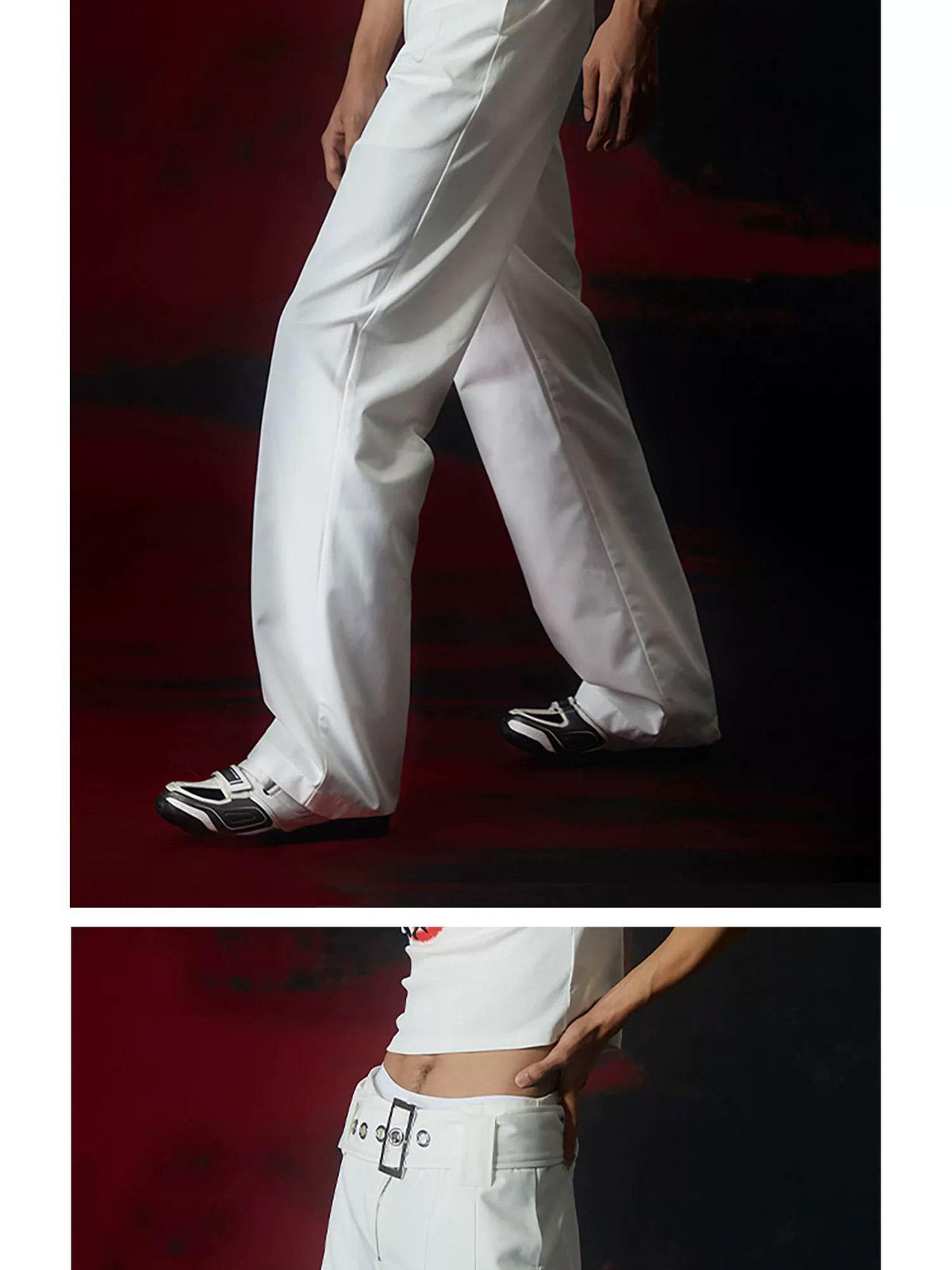 FULLTIDE Detachable Wide Belt Satin Women&
