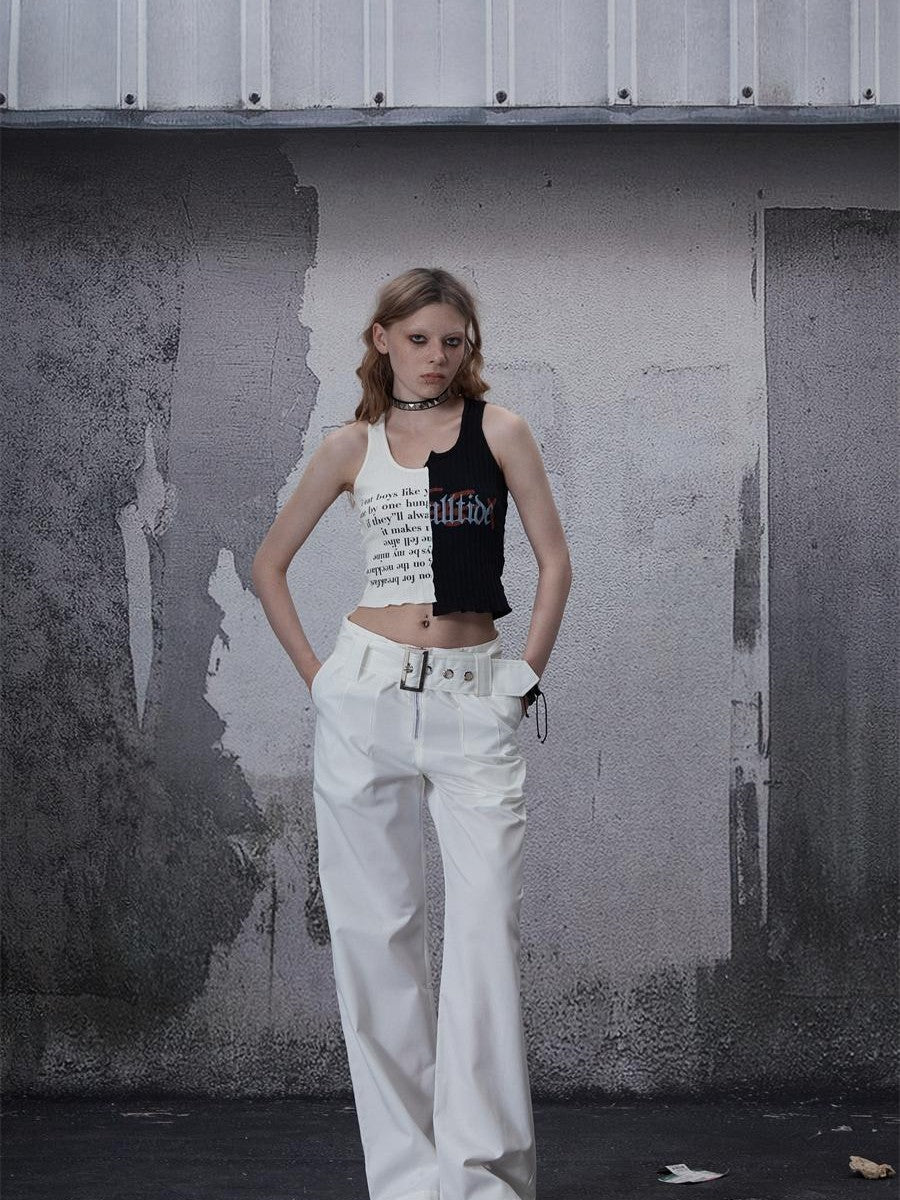 FULLTIDE Detachable Wide Belt Satin Women&
