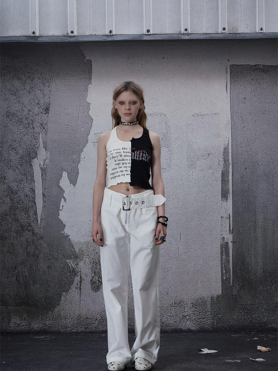 FULLTIDE Detachable Wide Belt Satin Women&