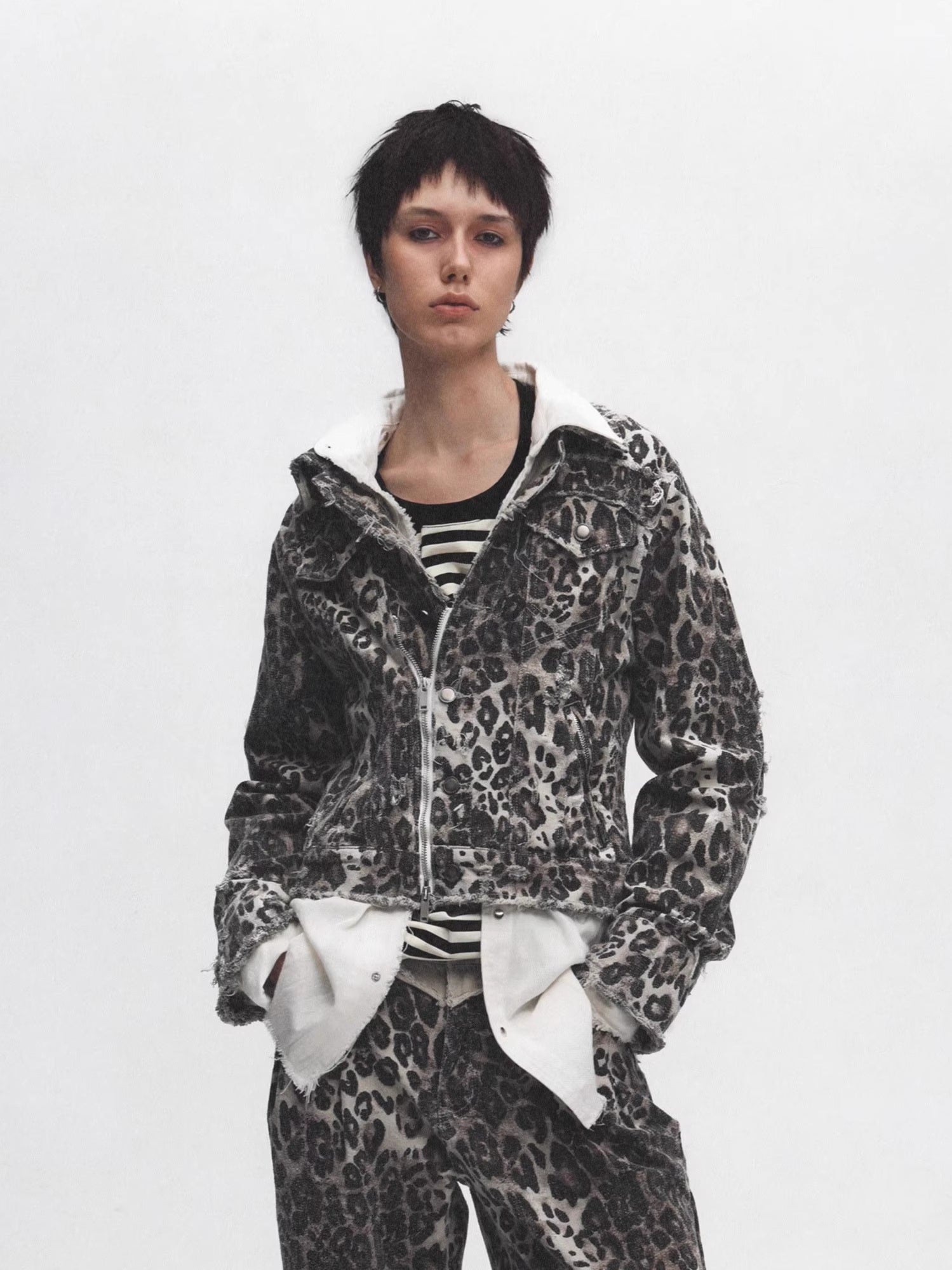 FULLTIDE_Leopard_Print_Zip_Polo_Collar_Cotton_Straight_Fit_Street_Style_Women_Jacket_MISSTT