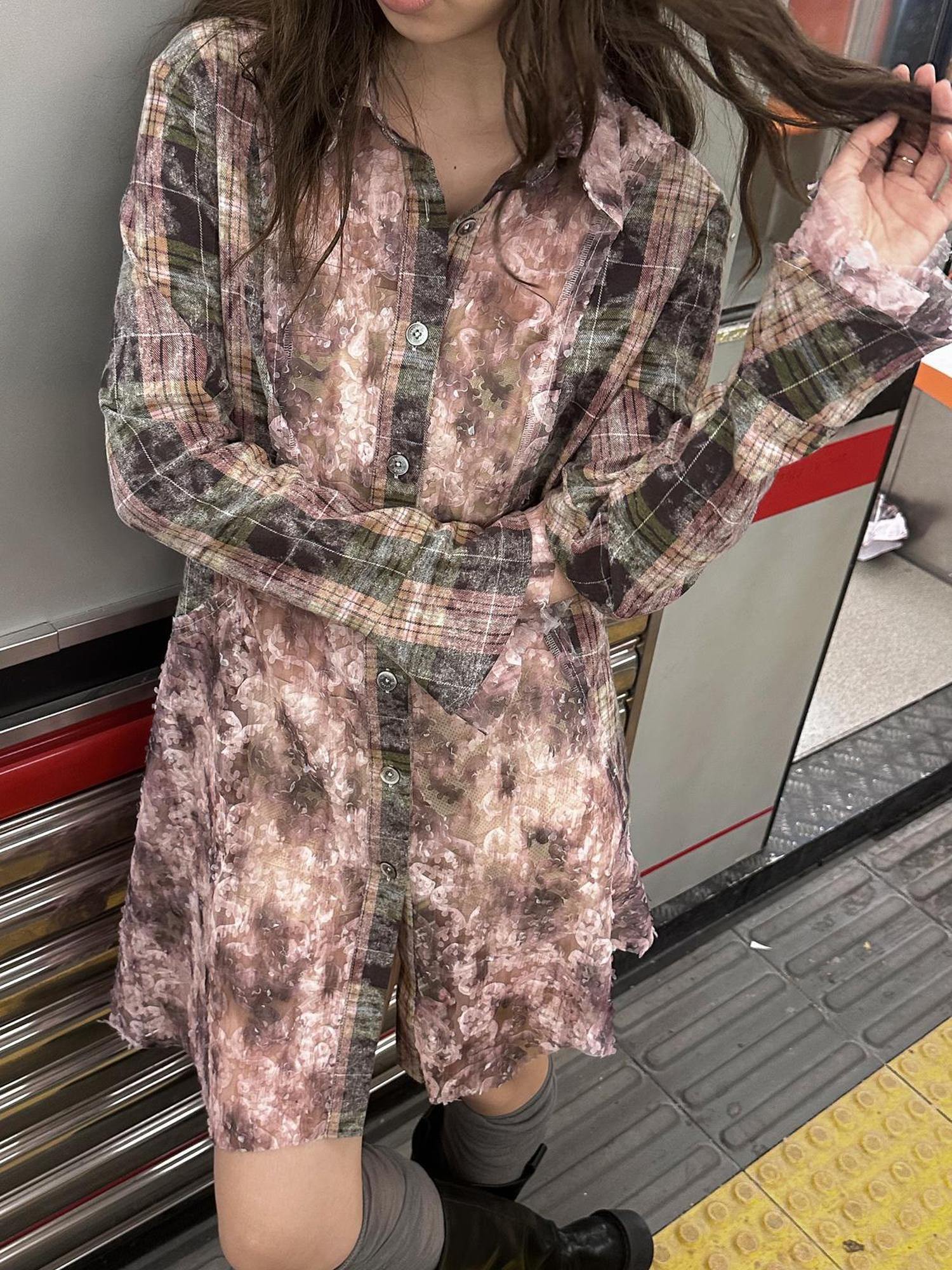 FULLTIDE Original Design Colorblock Square Neck Bell Sleeve Slim Cotton Women Dresses