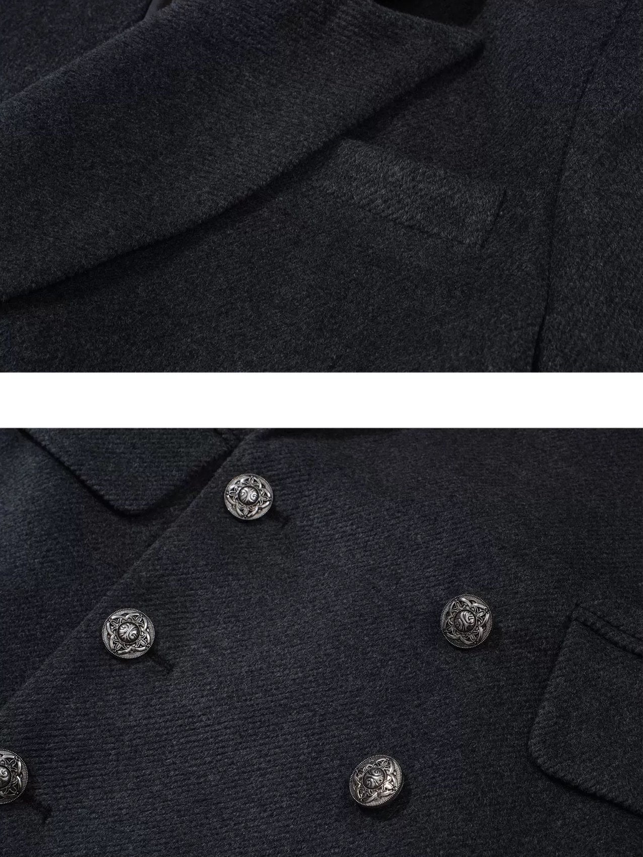 FULLTIDE Premium Wool Mid Length Notched Lapel Tailored Women Workwear Classic Coat