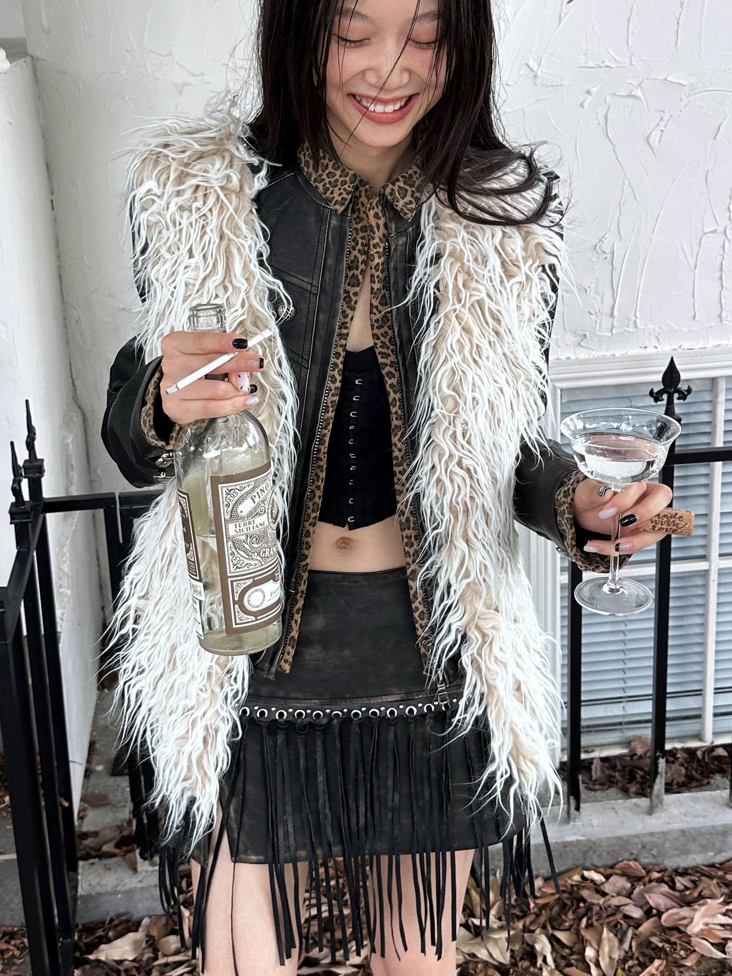 FULLTIDE Pu Slim Fit Street Style Stand Collar Long Sleeve Women Outerwear Jacket