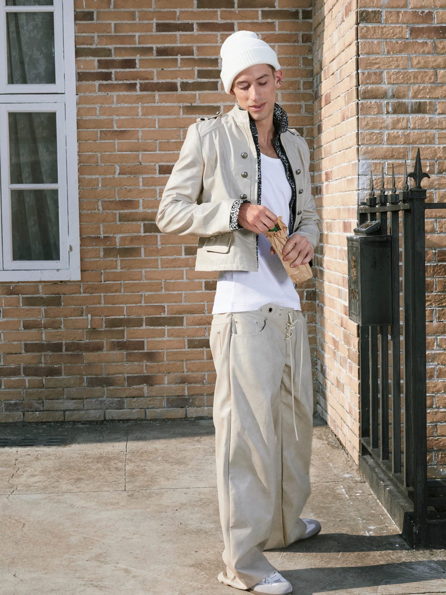 FULLTIDE Pu Slim Fit Street Style Stand Collar Long Sleeve Women Outerwear Jacket