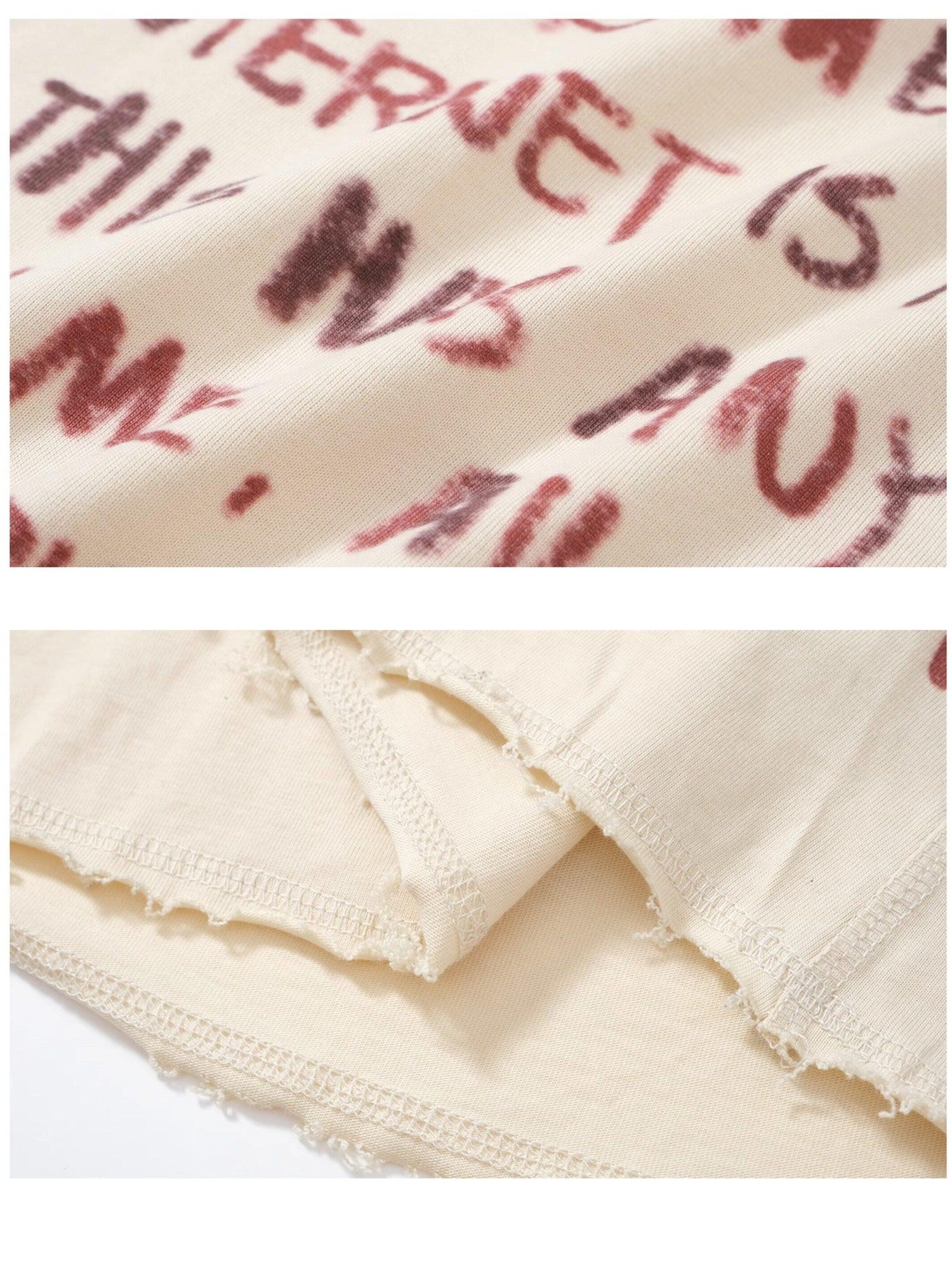 FULLTIDE Skull Print Distressed Asymmetric Women&