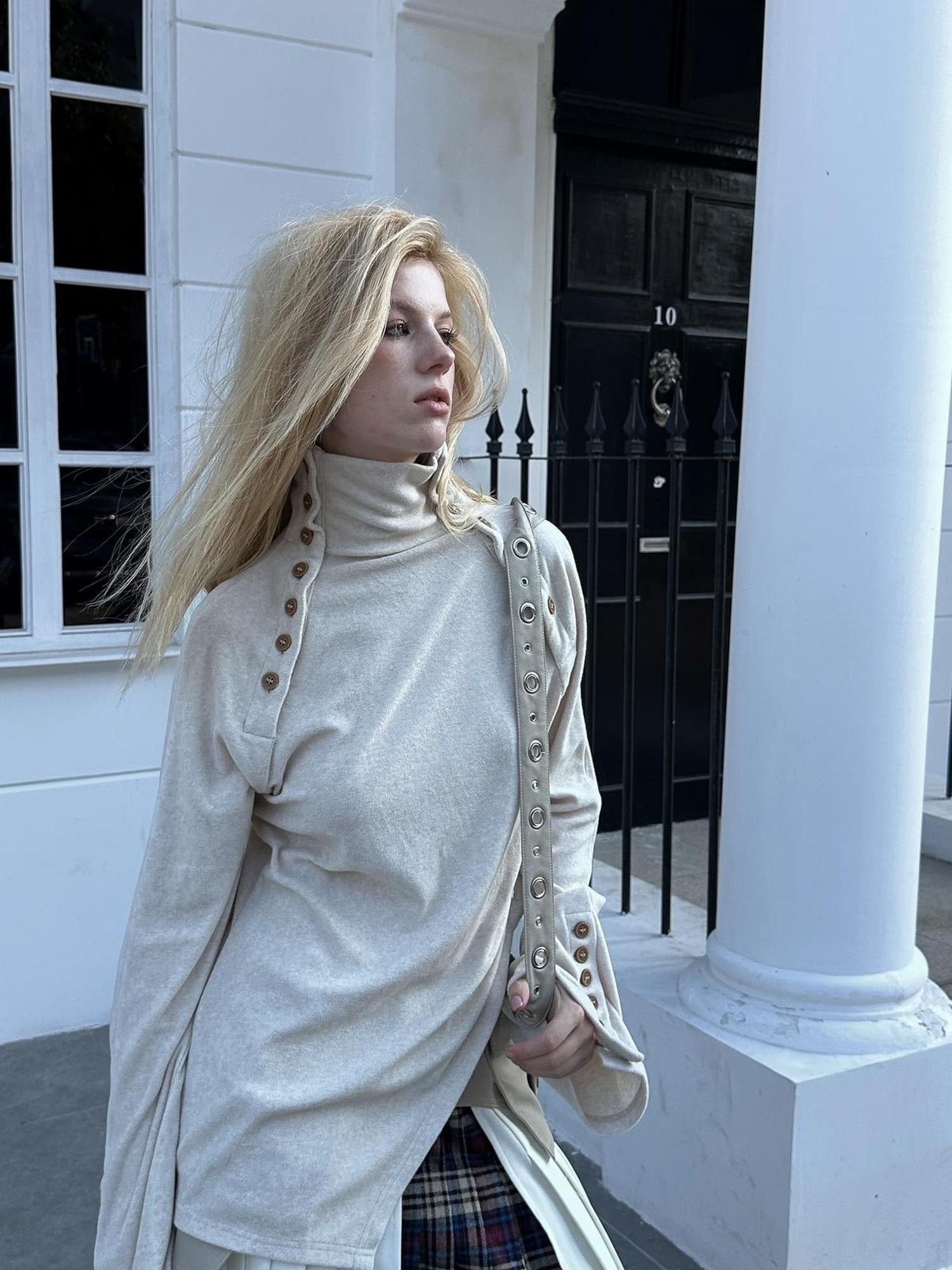 FULLTIDE Soft Sheep Wool Sleeveless Commuter Knit Women Regular Fit T-Shirt