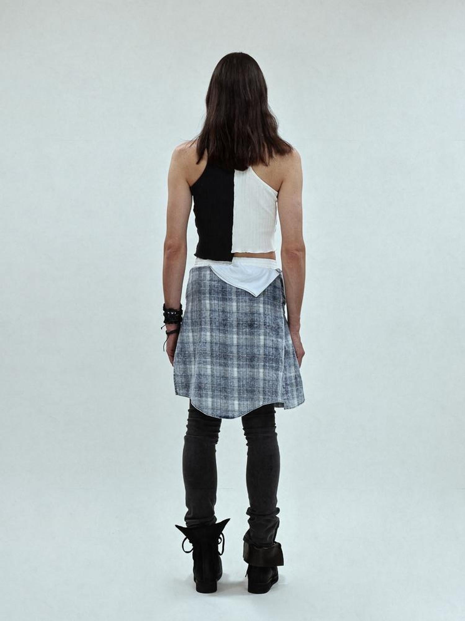 FULLTIDE Stretch Cotton Low Rise Pencil Fit Distressed Patchwork Women Zip Fly Jeans