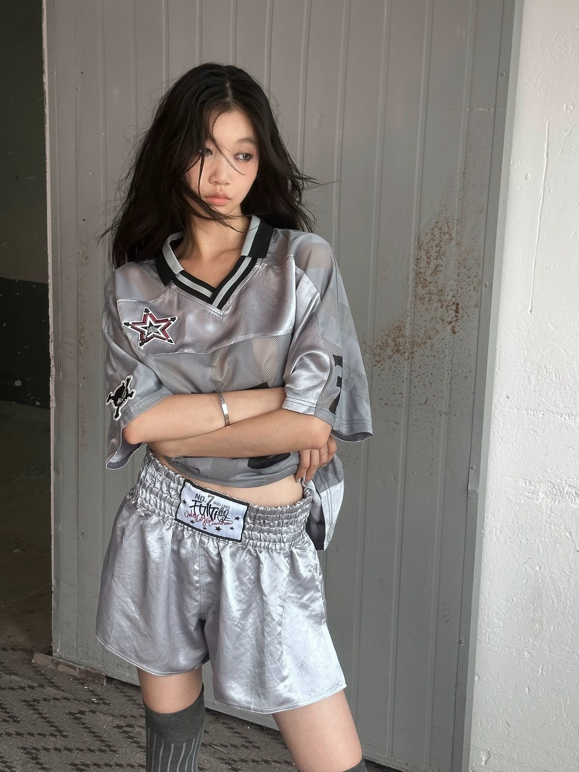 FULLTIDE Versatile Lightweight Straight Leg Natural Waist Women Triacetate Shorts