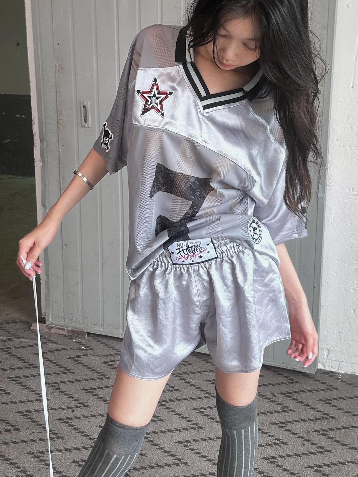 FULLTIDE Versatile Lightweight Straight Leg Natural Waist Women Triacetate Shorts