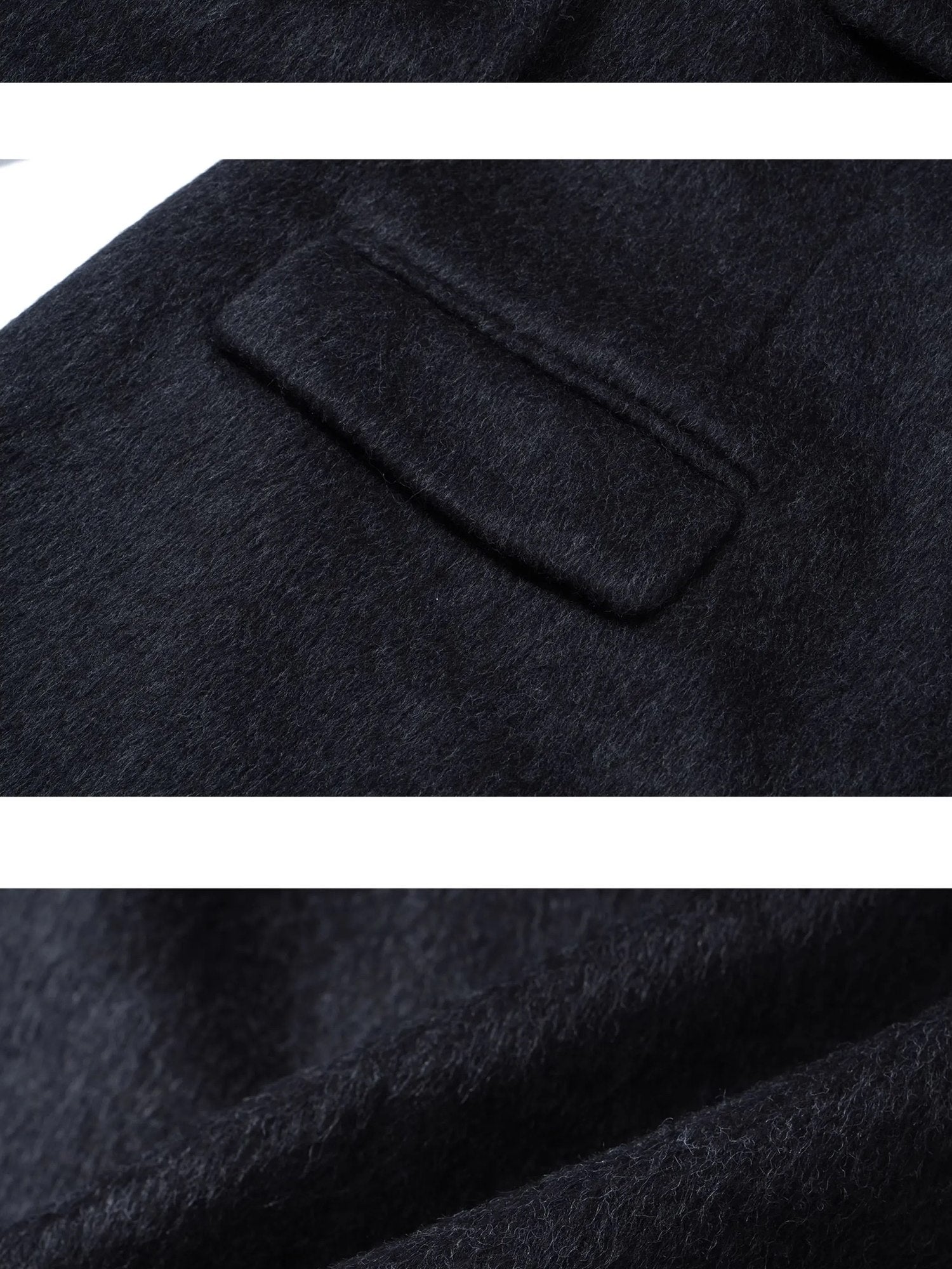 FULLTIDE Warm Lambswool Blend Notched Lapel Single Breasted Women Long Coat