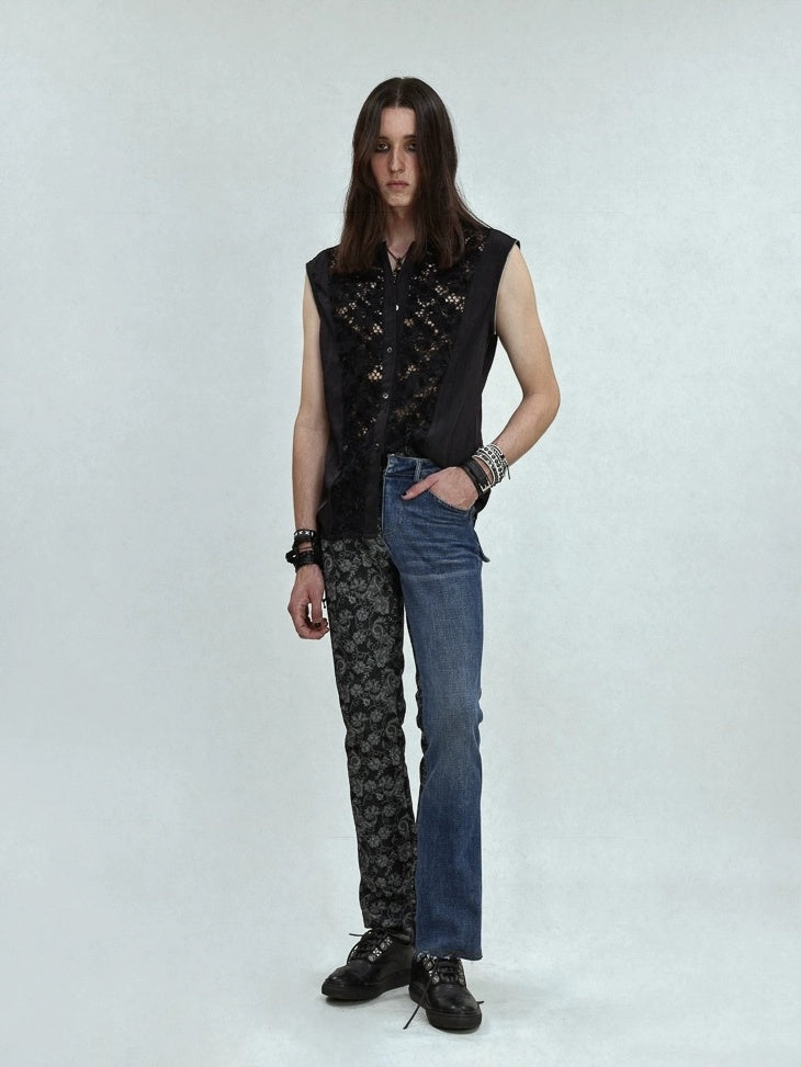 FULLTIDE Wrinkle Free Satin Square Neck Rock Chic Women Evening Zip Pleated Shimmer Shirt