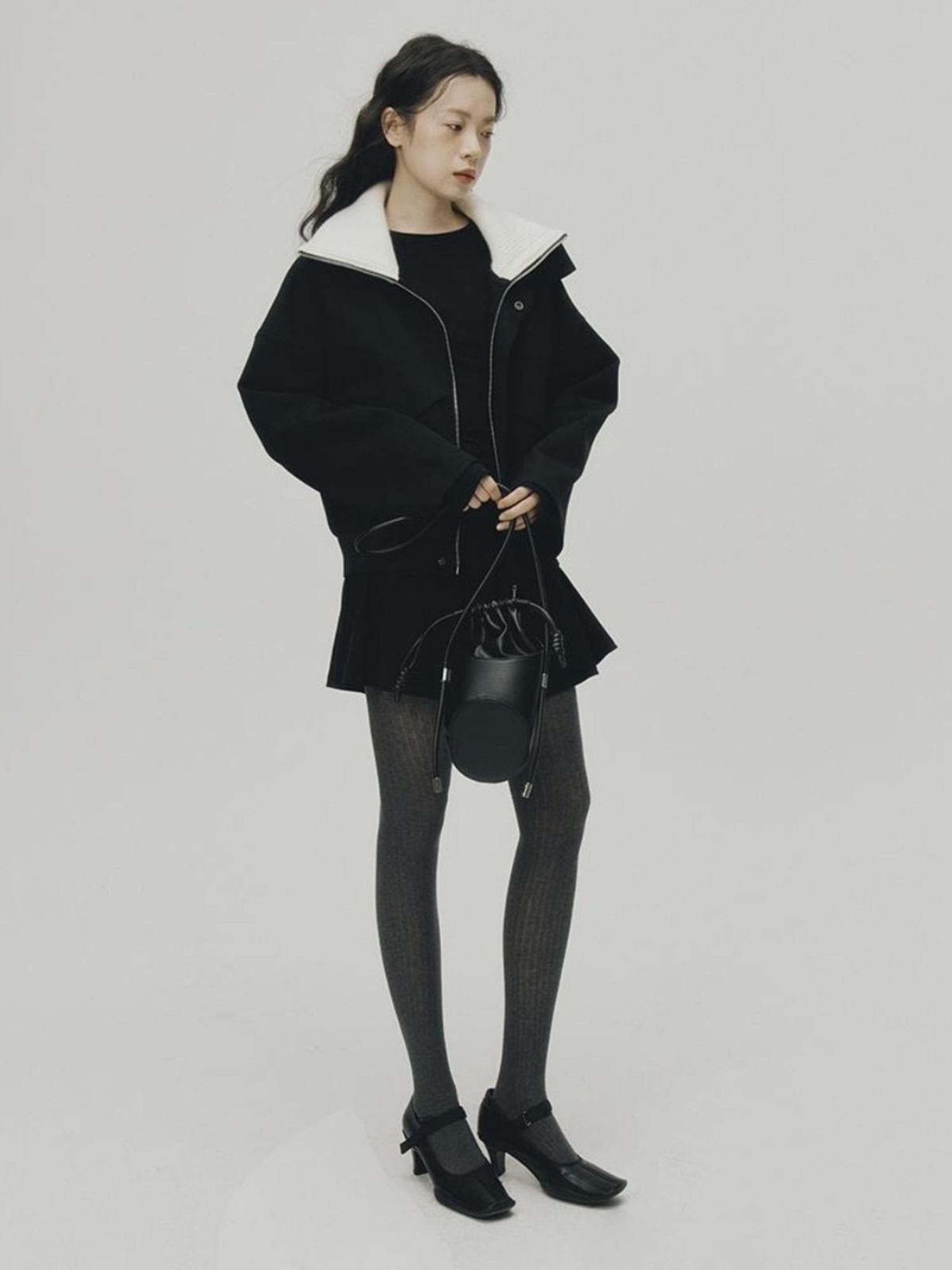 FUSSED 24aw Cleanfit Quilted Structured Collar Loose Fit Jacket