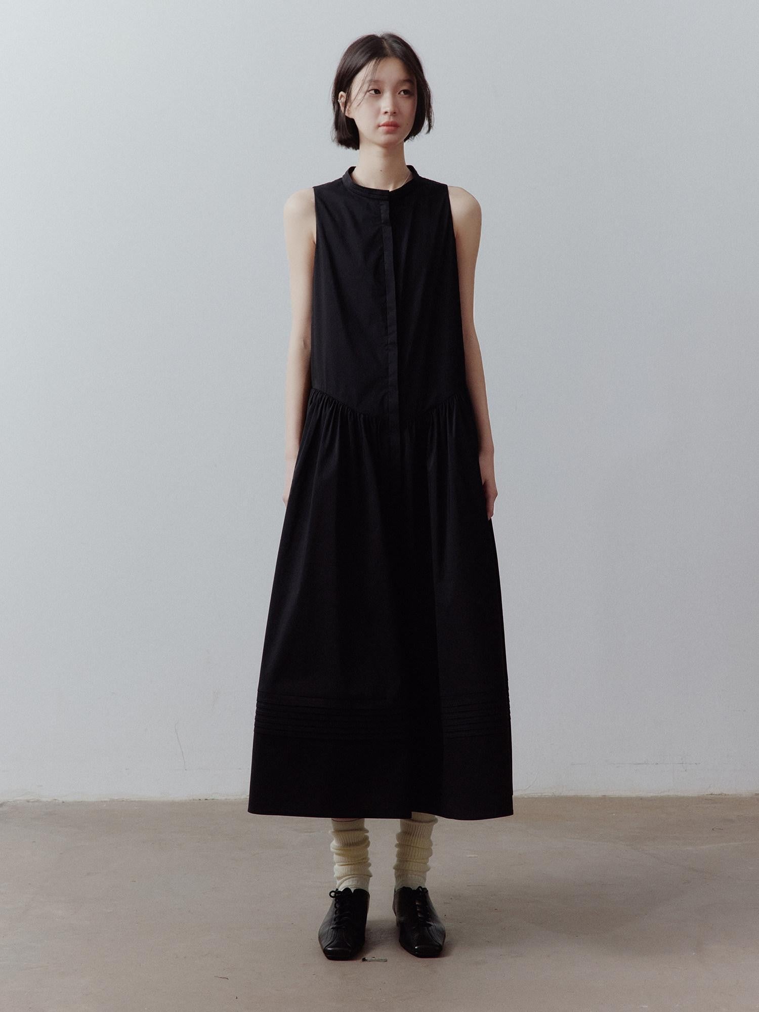 FUSSED A Line Tiered Patchwork Sleeveless Women&
