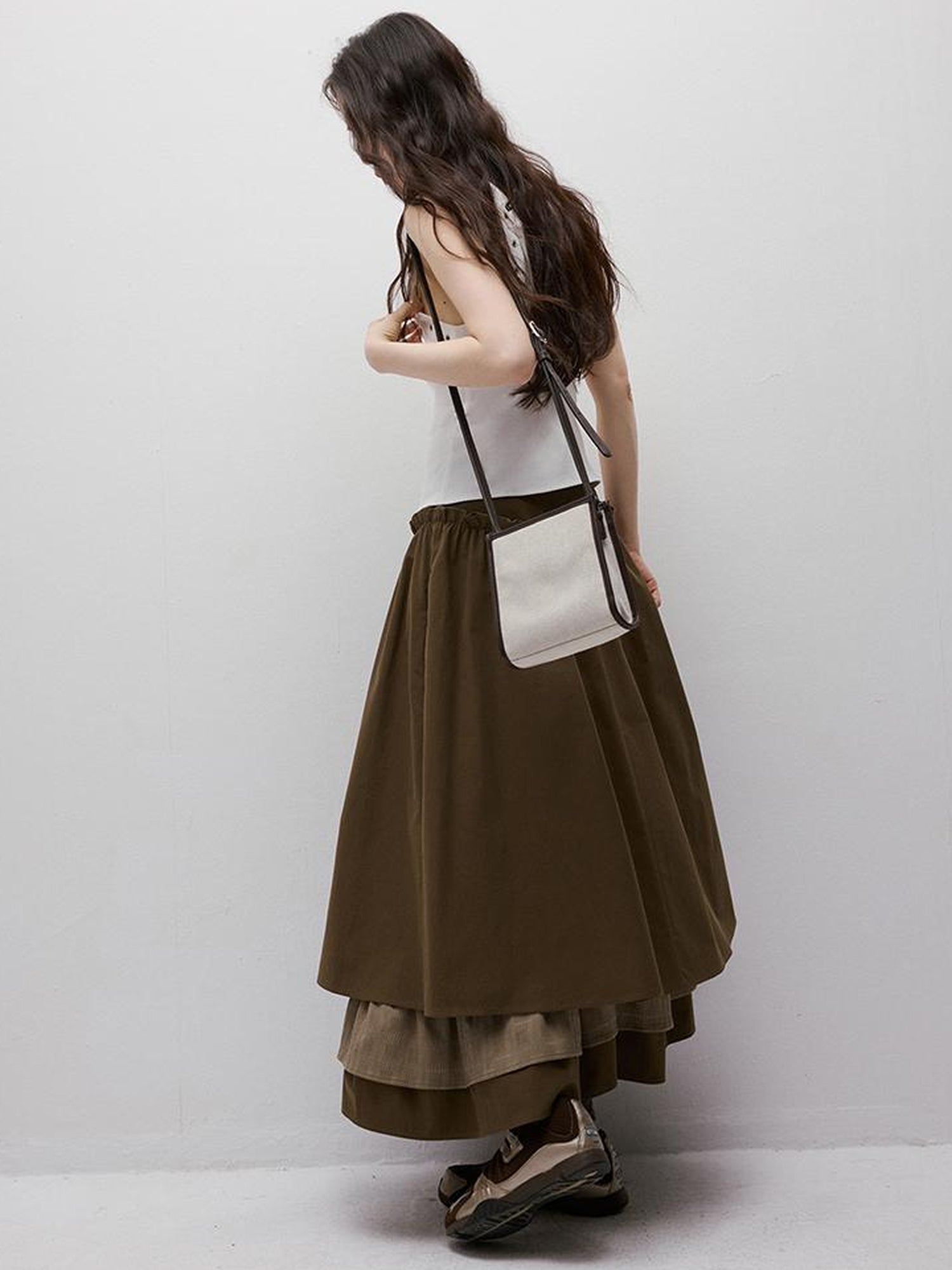 FUSSED Adjustable Slim Fit Ribbed Vest With Asymmetric Hem