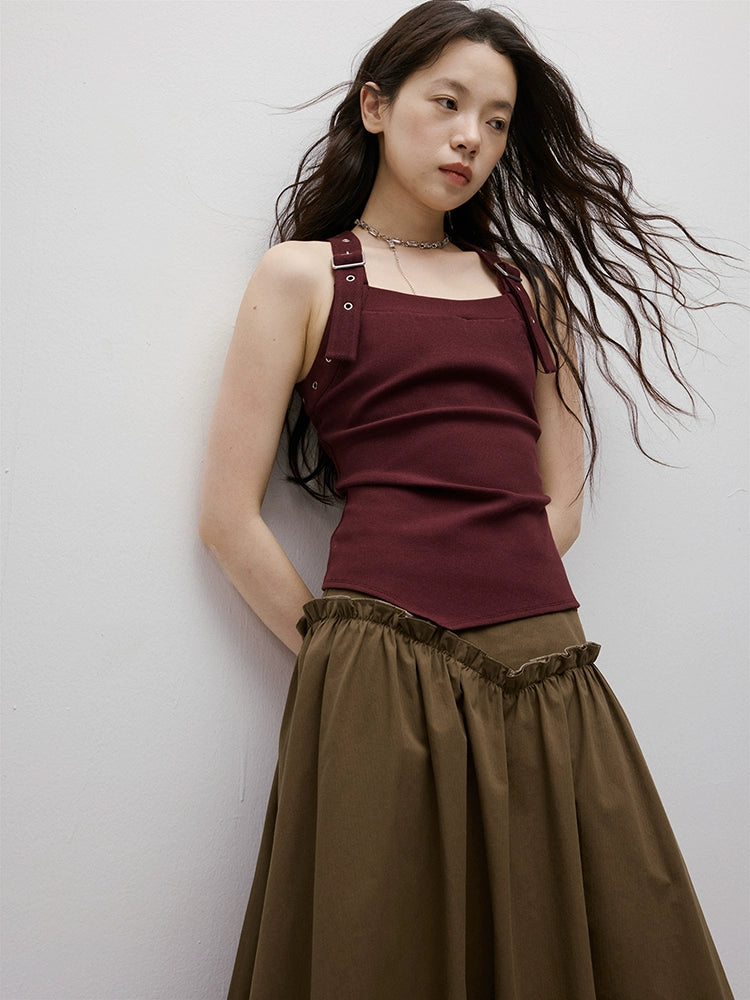 FUSSED_Adjustable_Slim_Fit_Ribbed_Vest_With_Asymmetric_Hem_MISSTT