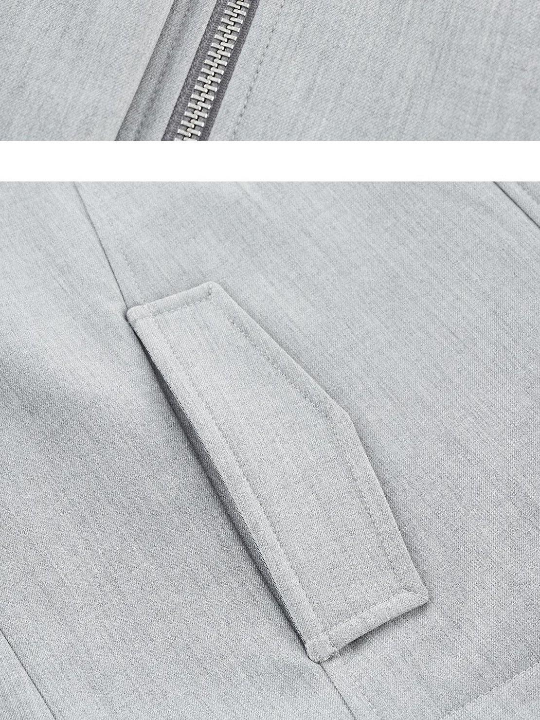 FUSSED Agate Grey Wool Blend Structured Batwing Women&