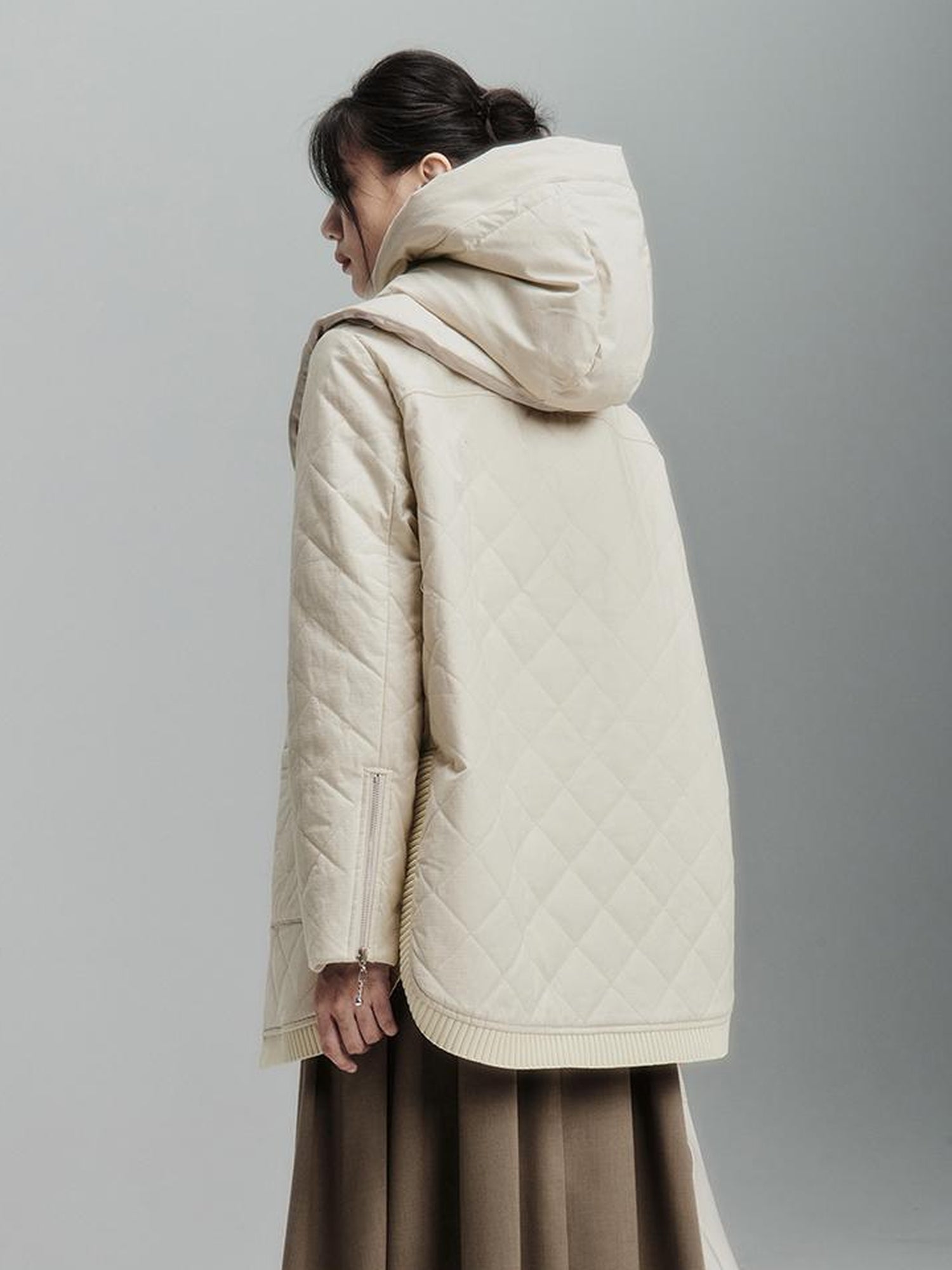 FUSSED Antimicrobial Wrinkle Resistant Cotton Quilted Shell Jacket