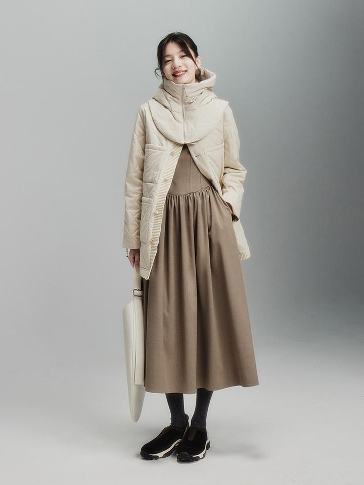 FUSSED Antimicrobial Wrinkle Resistant Cotton Quilted Shell Jacket