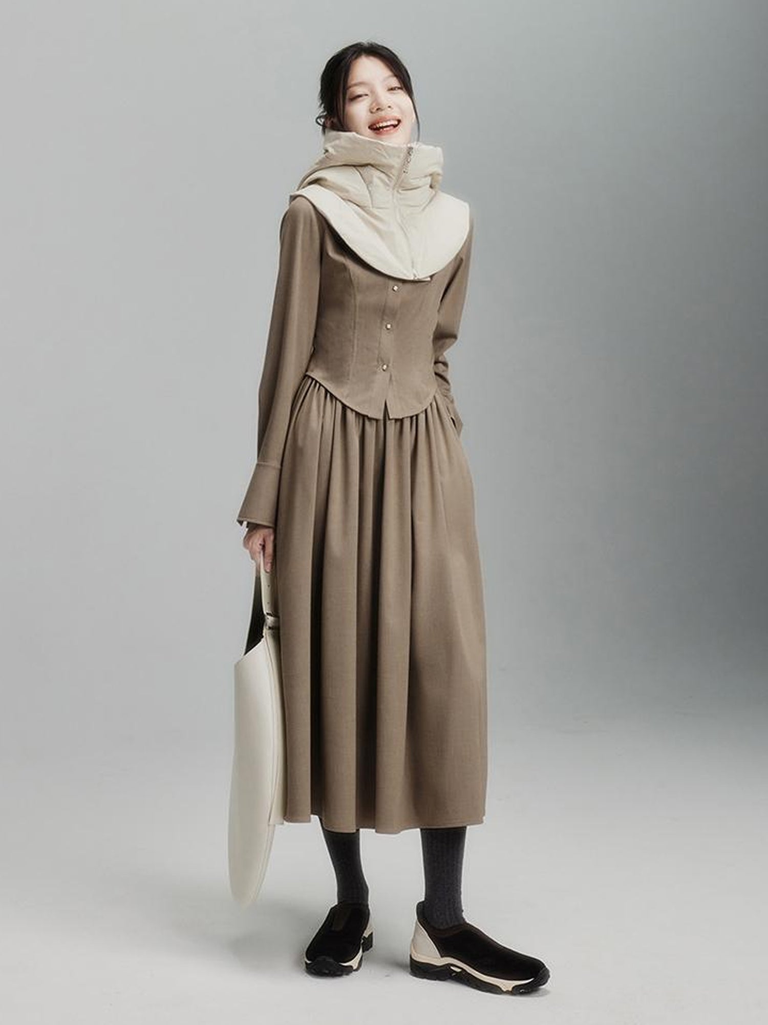 FUSSED Antimicrobial Wrinkle Resistant Cotton Quilted Shell Jacket