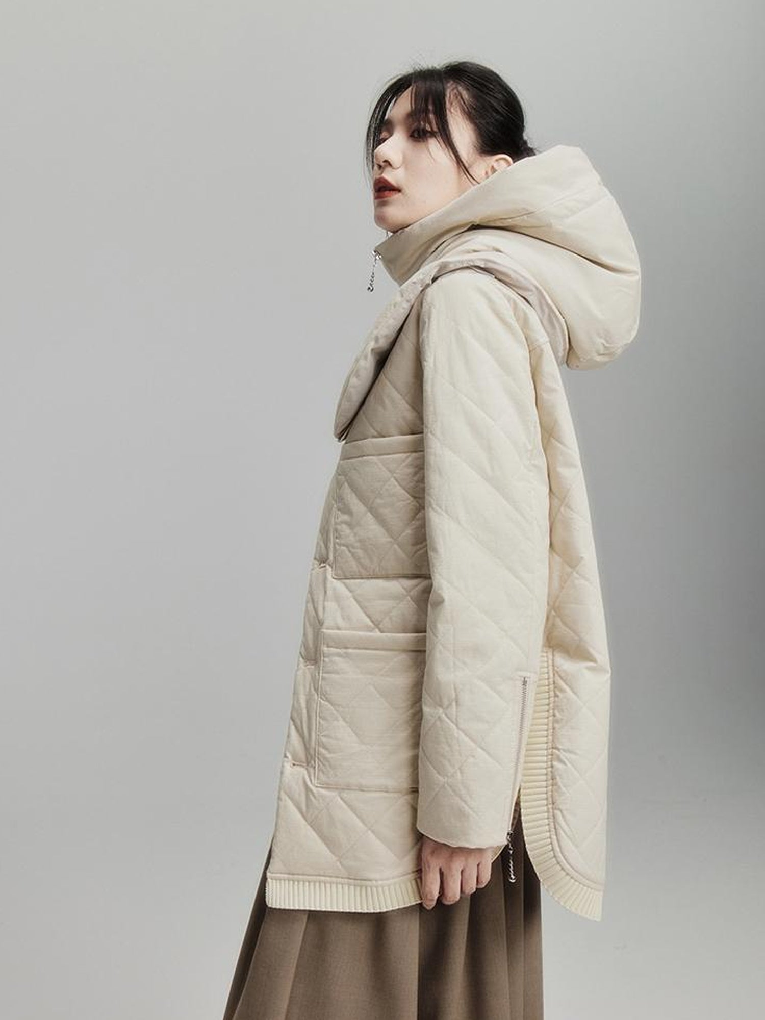 FUSSED Antimicrobial Wrinkle Resistant Cotton Quilted Shell Jacket