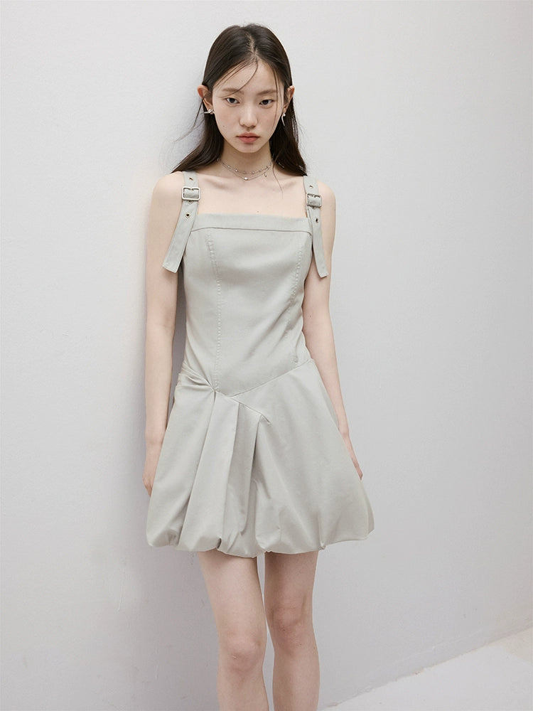 FUSSED_Asymmetric_Bubble_Hem_Deconstructed_Space_Gray_Dress_MISSTT