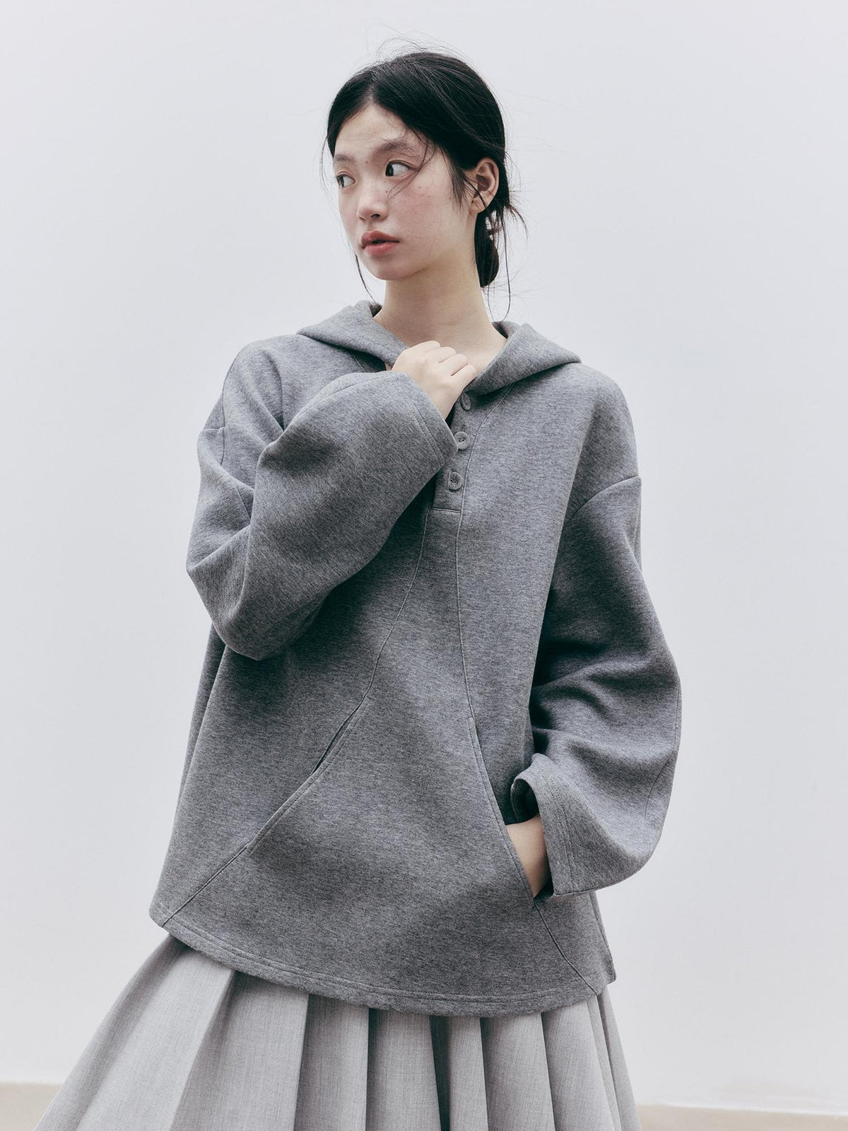 FUSSED Asymmetric Deconstructed Loose Fit Cotton Women&