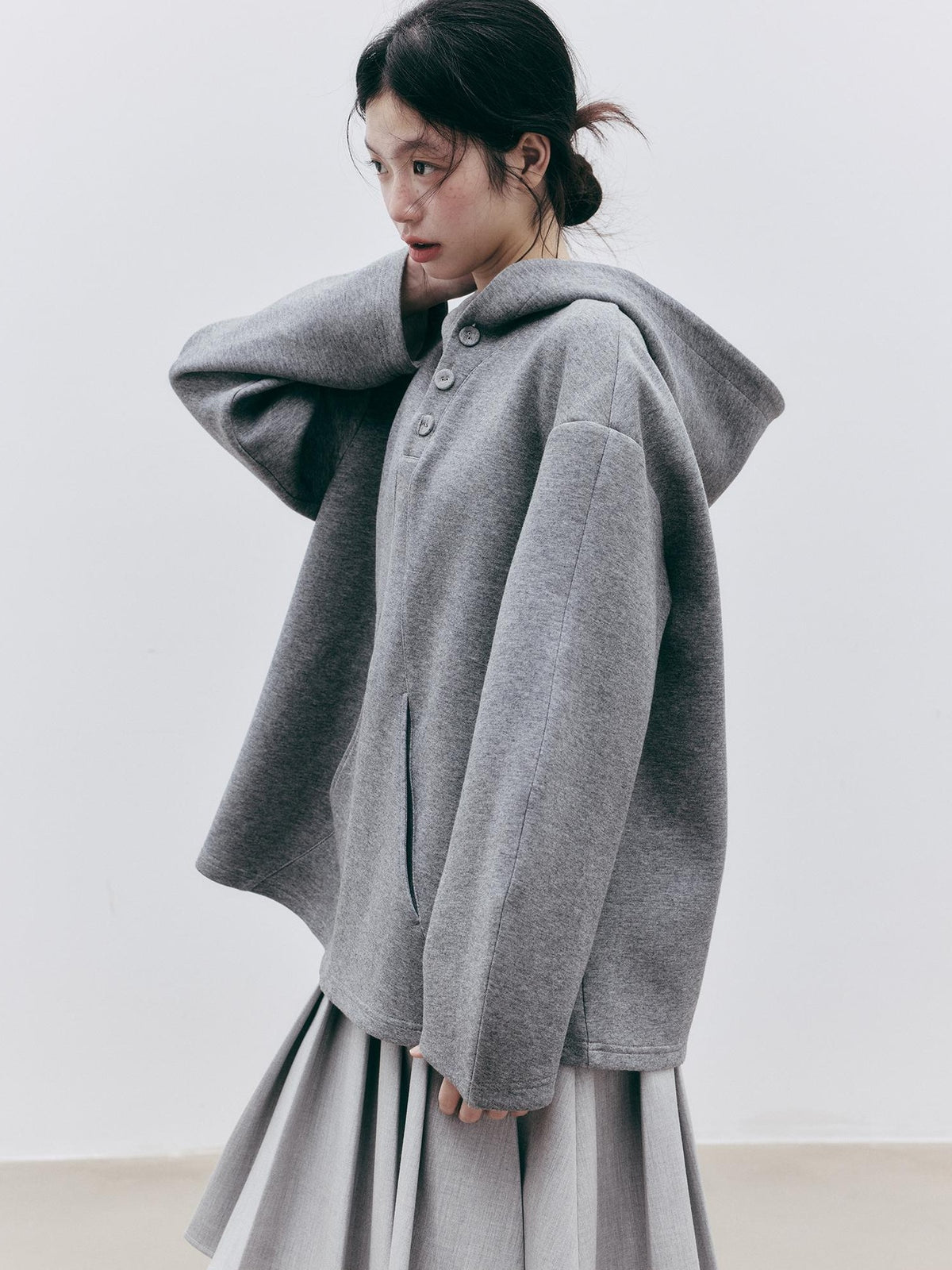 FUSSED Asymmetric Deconstructed Loose Fit Cotton Women&