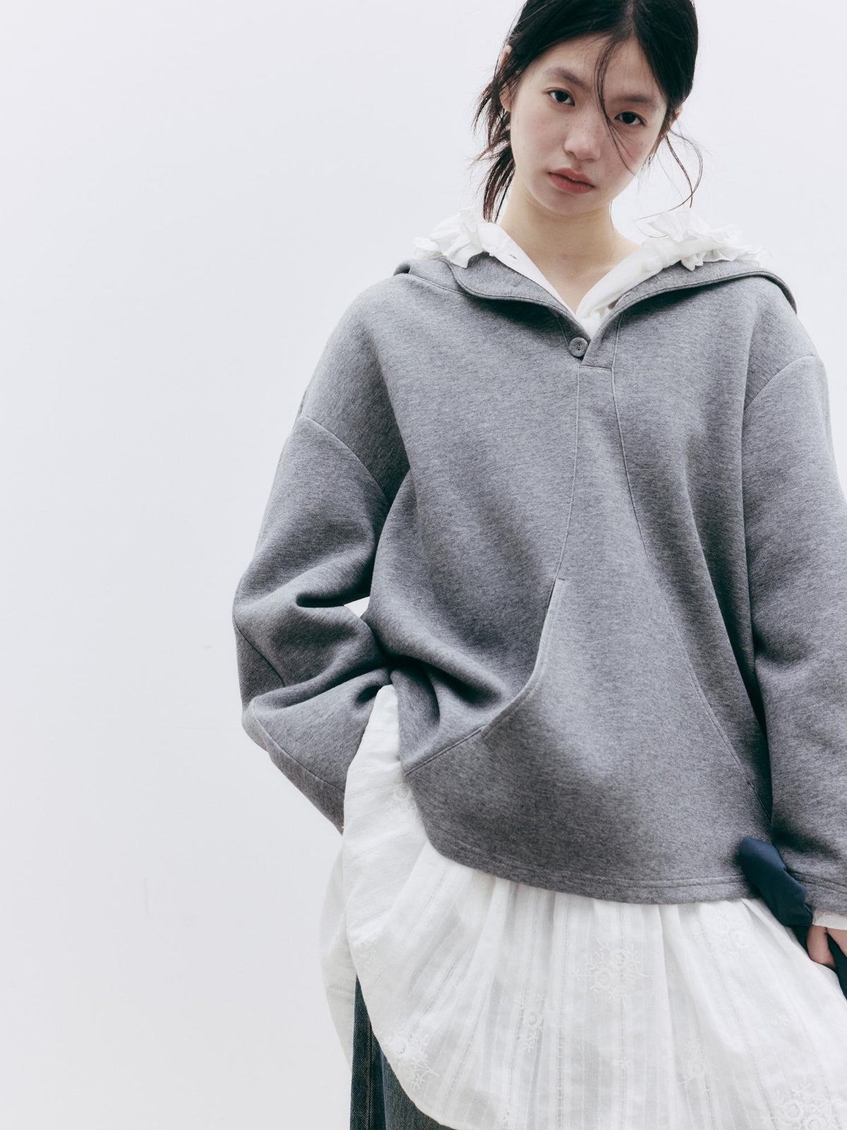 FUSSED Asymmetric Deconstructed Loose Fit Cotton Women&