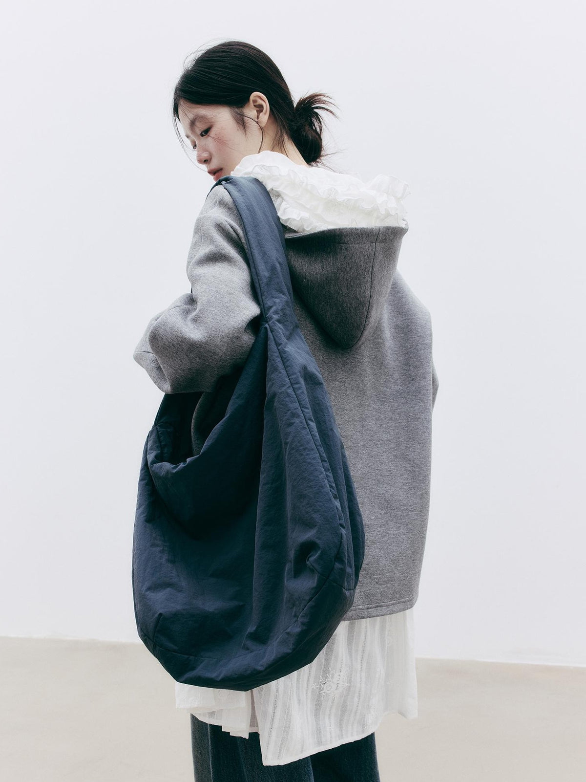 FUSSED Asymmetric Deconstructed Loose Fit Cotton Women&