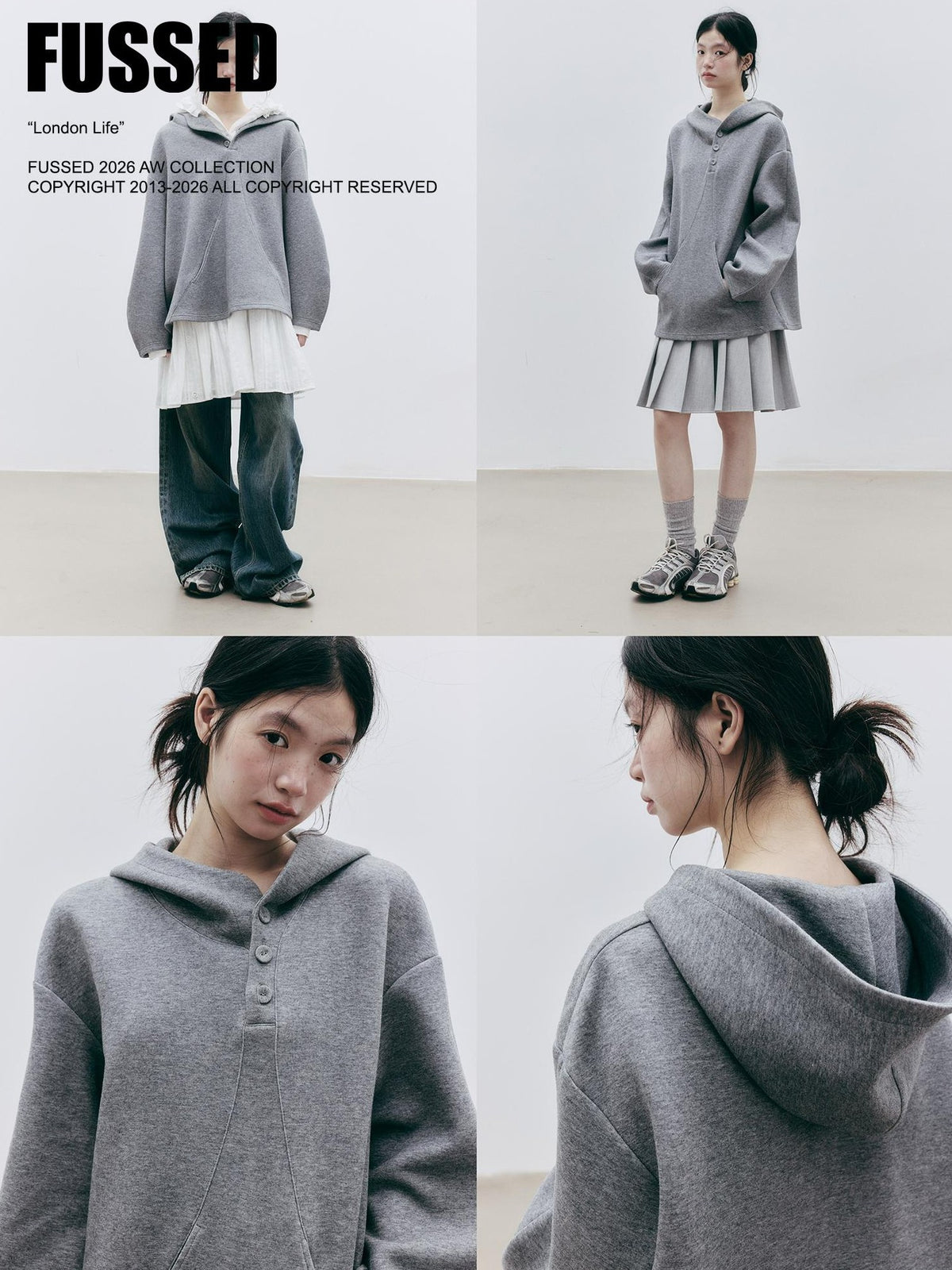 FUSSED Asymmetric Deconstructed Loose Fit Cotton Women&