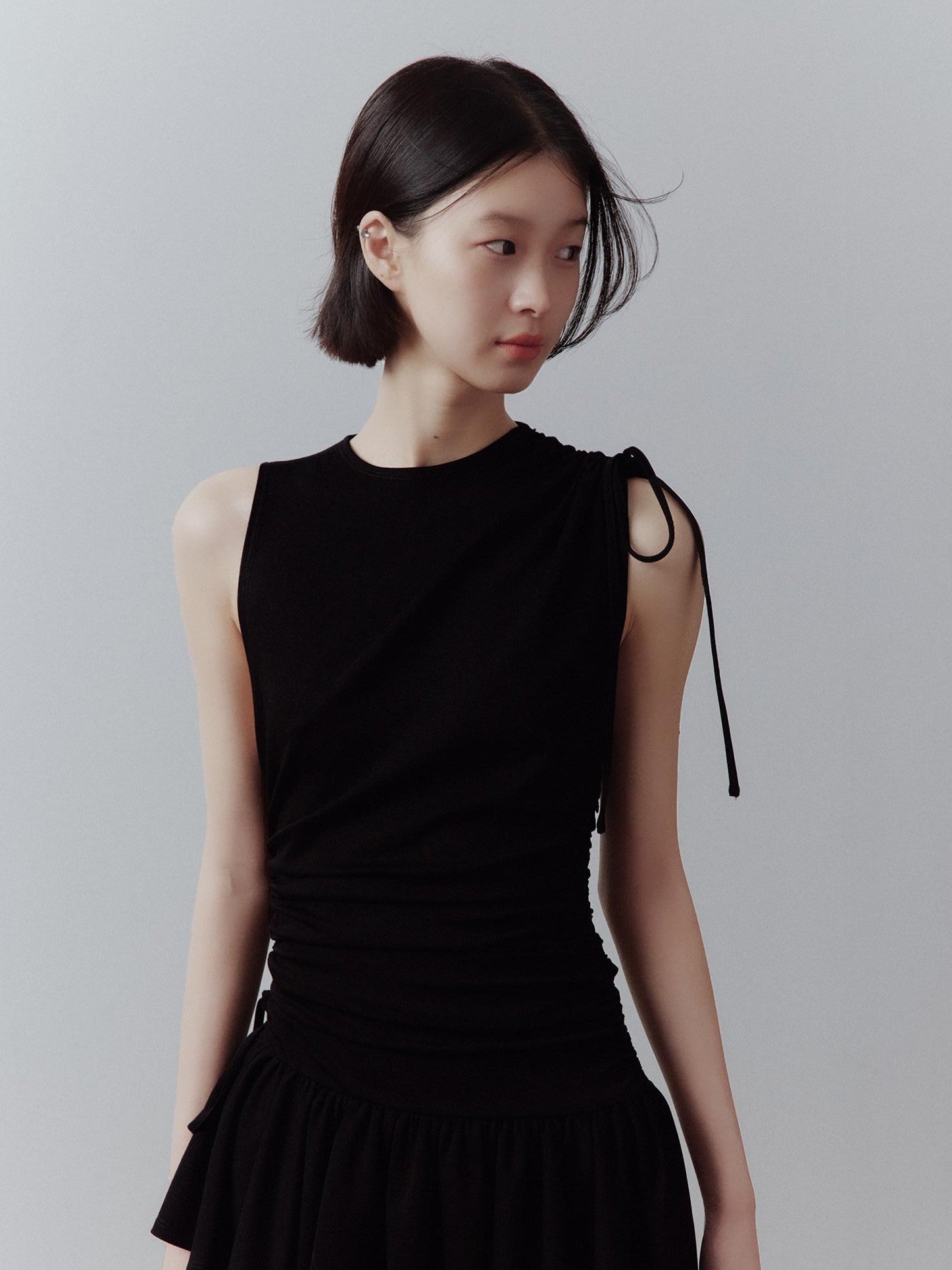 FUSSED Asymmetric Deconstructed Pleated Aline Women&