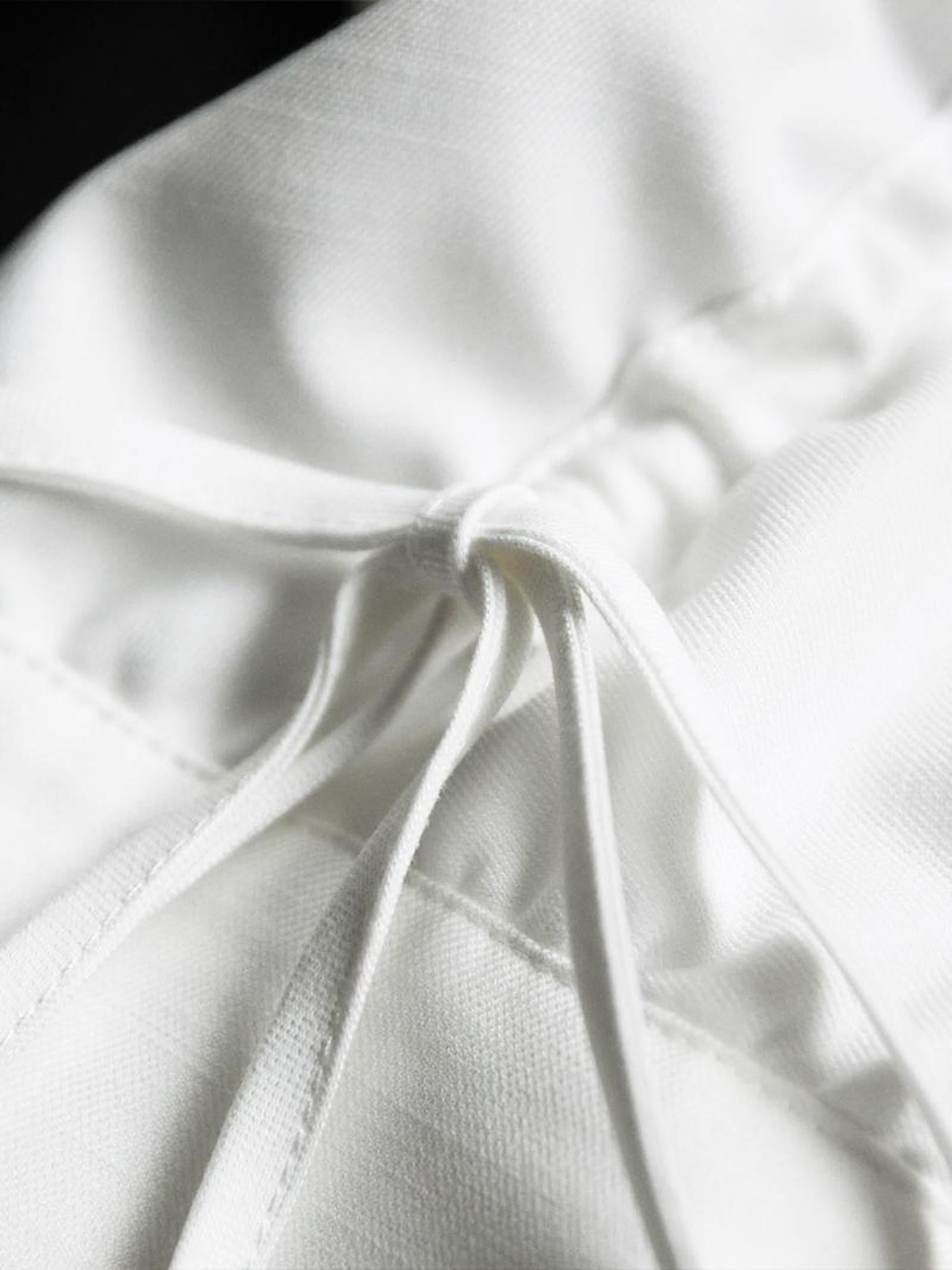 FUSSED Asymmetrical Draped Crop Shirt