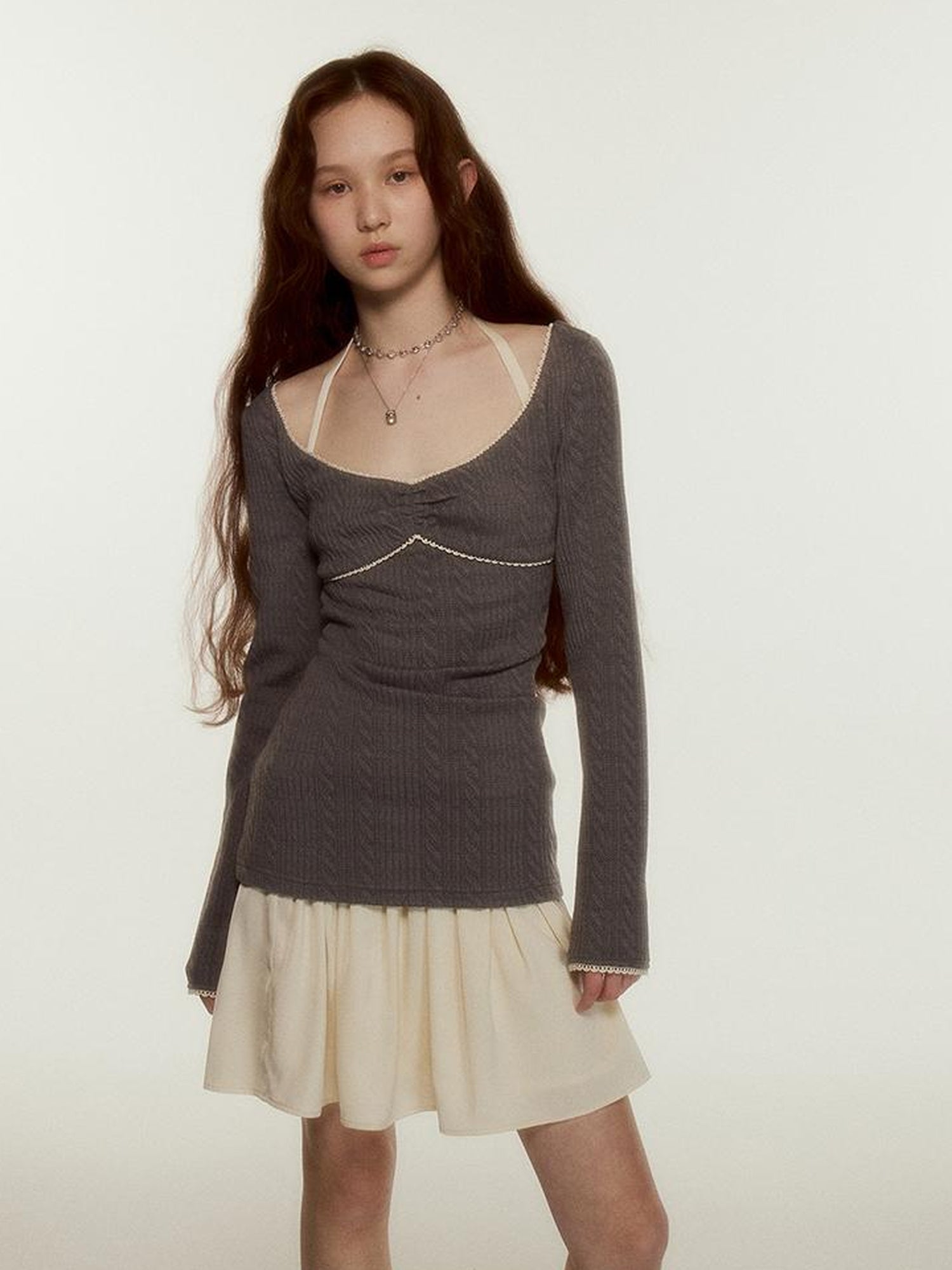 FUSSED Ballet Lace Knit Top In Three Colors