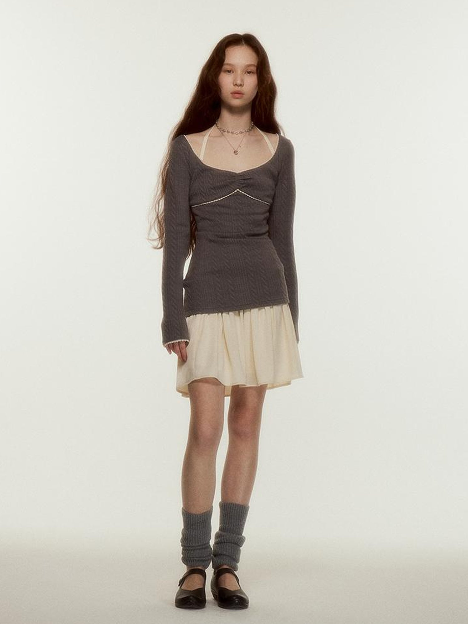 FUSSED Ballet Lace Knit Top In Three Colors