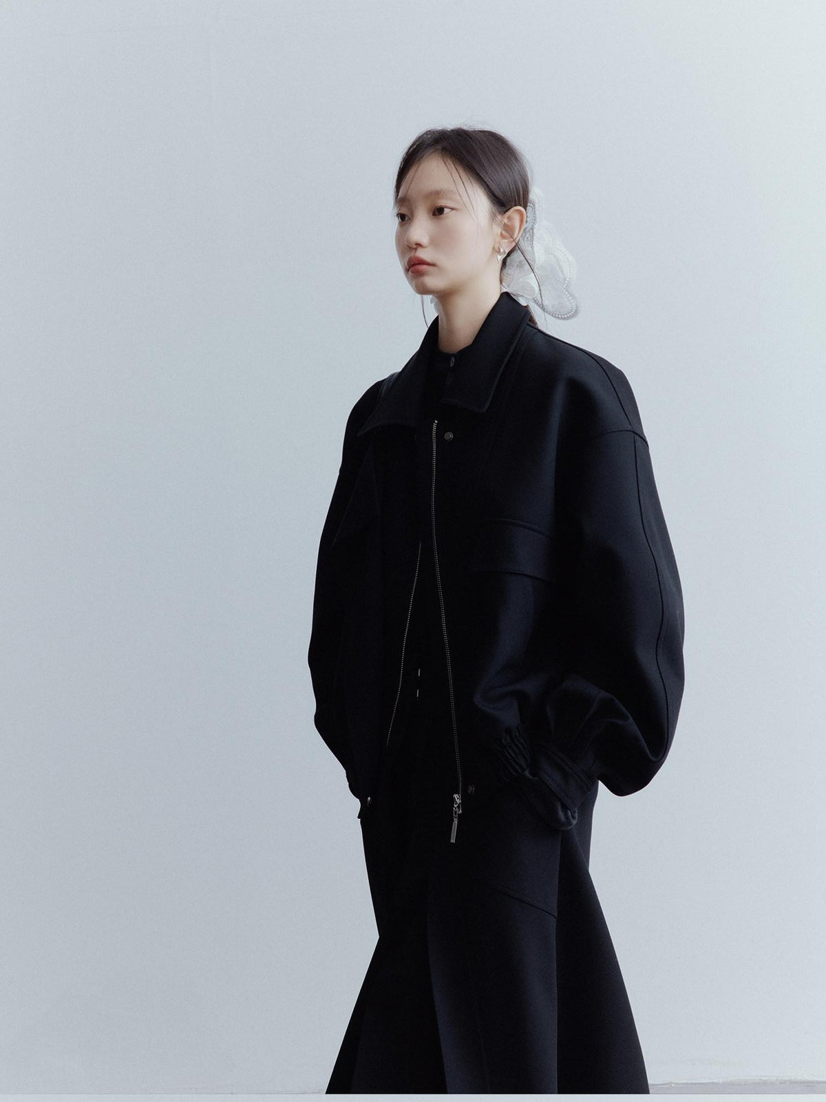 FUSSED Black Architectural Deconstructed Oversized Vintage Women&