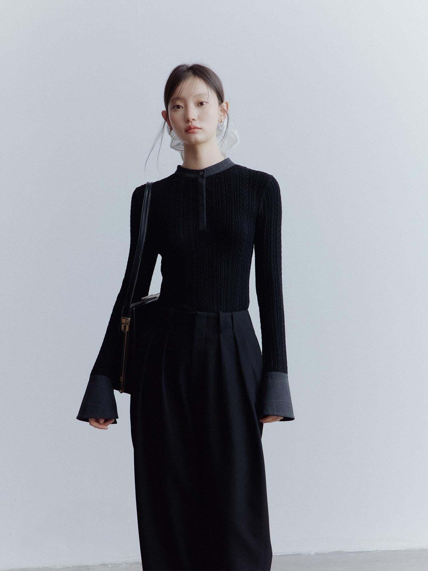 FUSSED Black Cocoon Relaxed Dandy Scholarly Artistic Women&