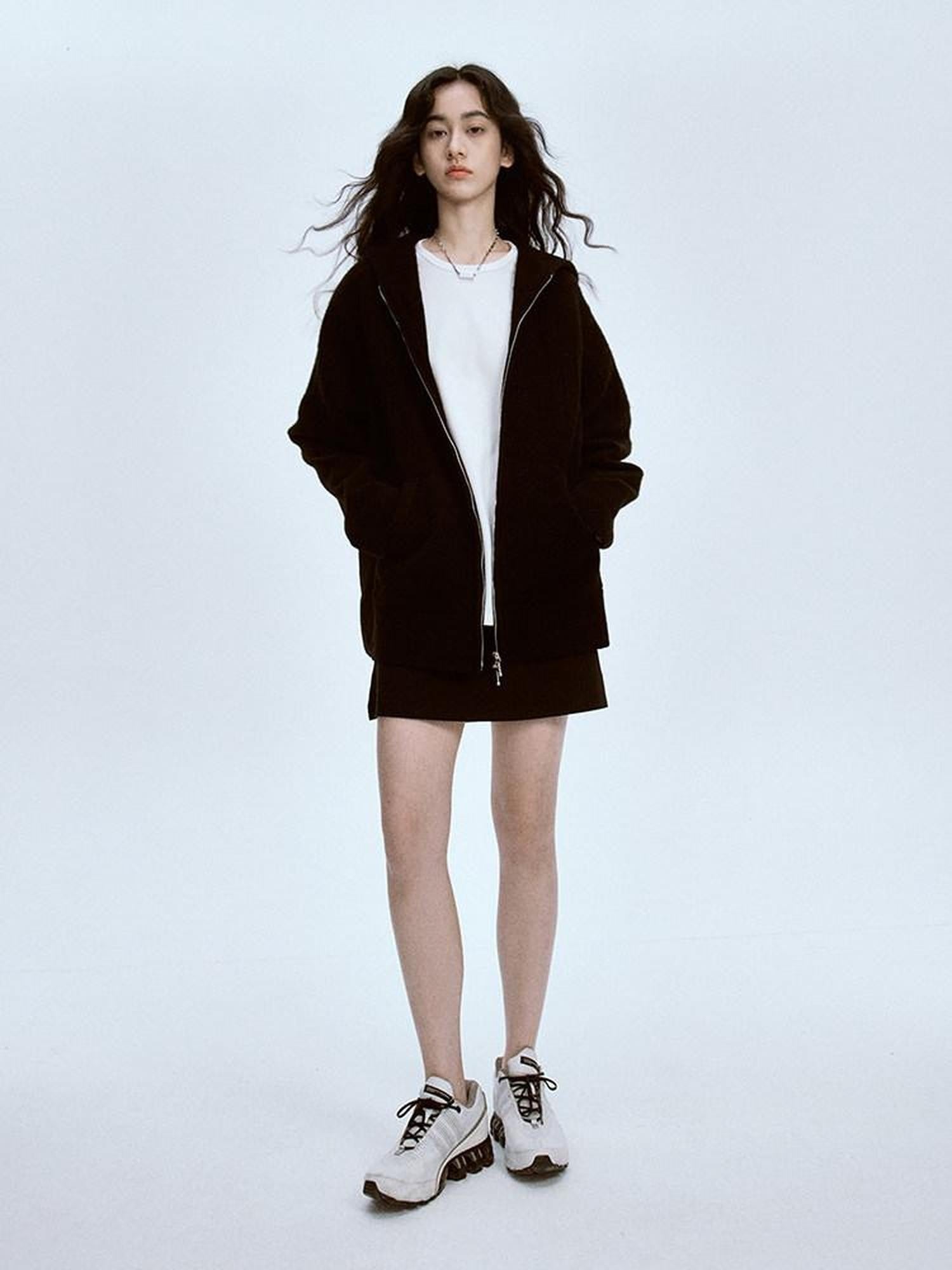 FUSSED Black Solid Relaxed Fit Women&