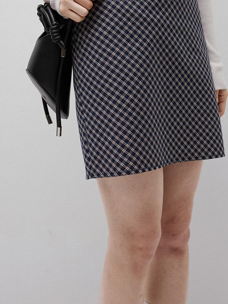 FUSSED Blue Vichy Tailored Two Way Two Piece High Waist Women&