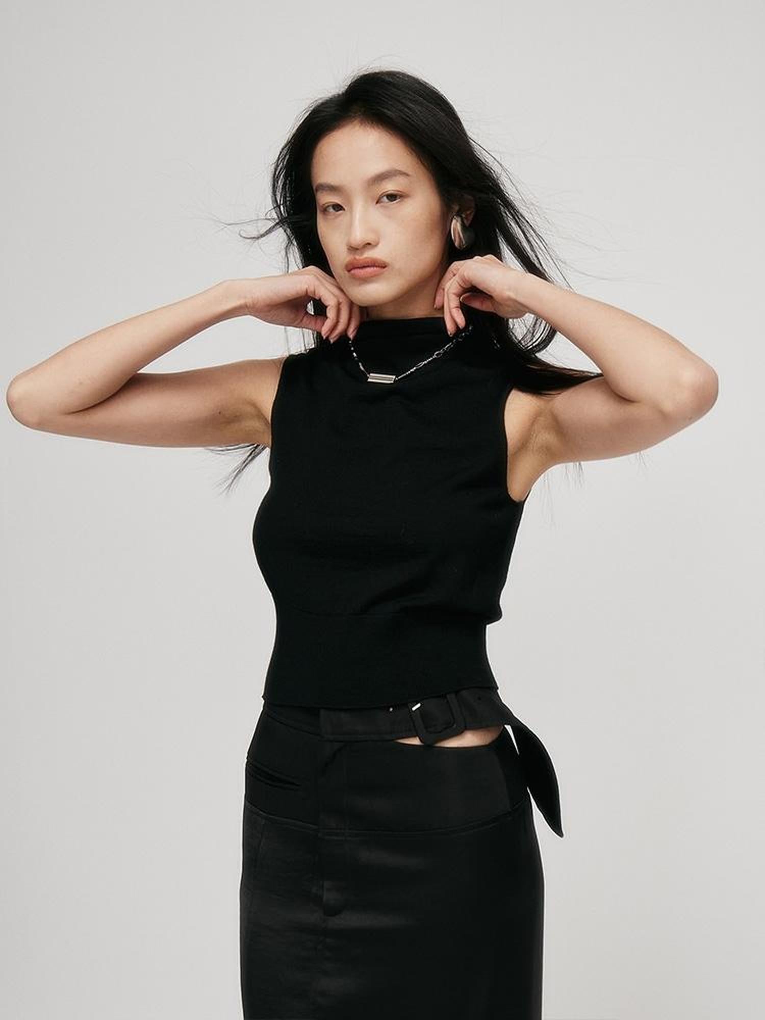 FUSSED Brisbane Merino Wool U Neck Sleeveless Crop Top