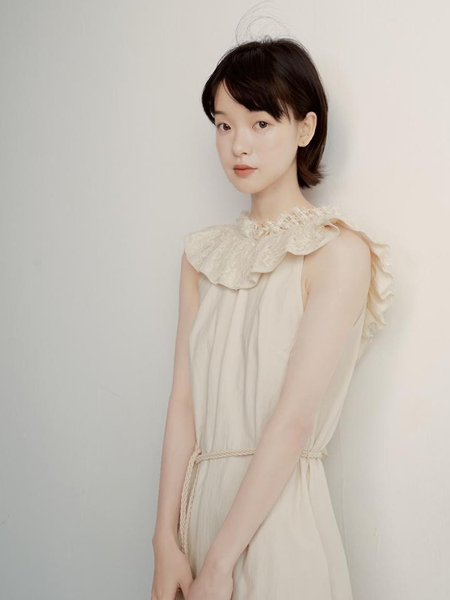 FUSSED Butterfly Morning V-Neck Reversible A-Line Dress