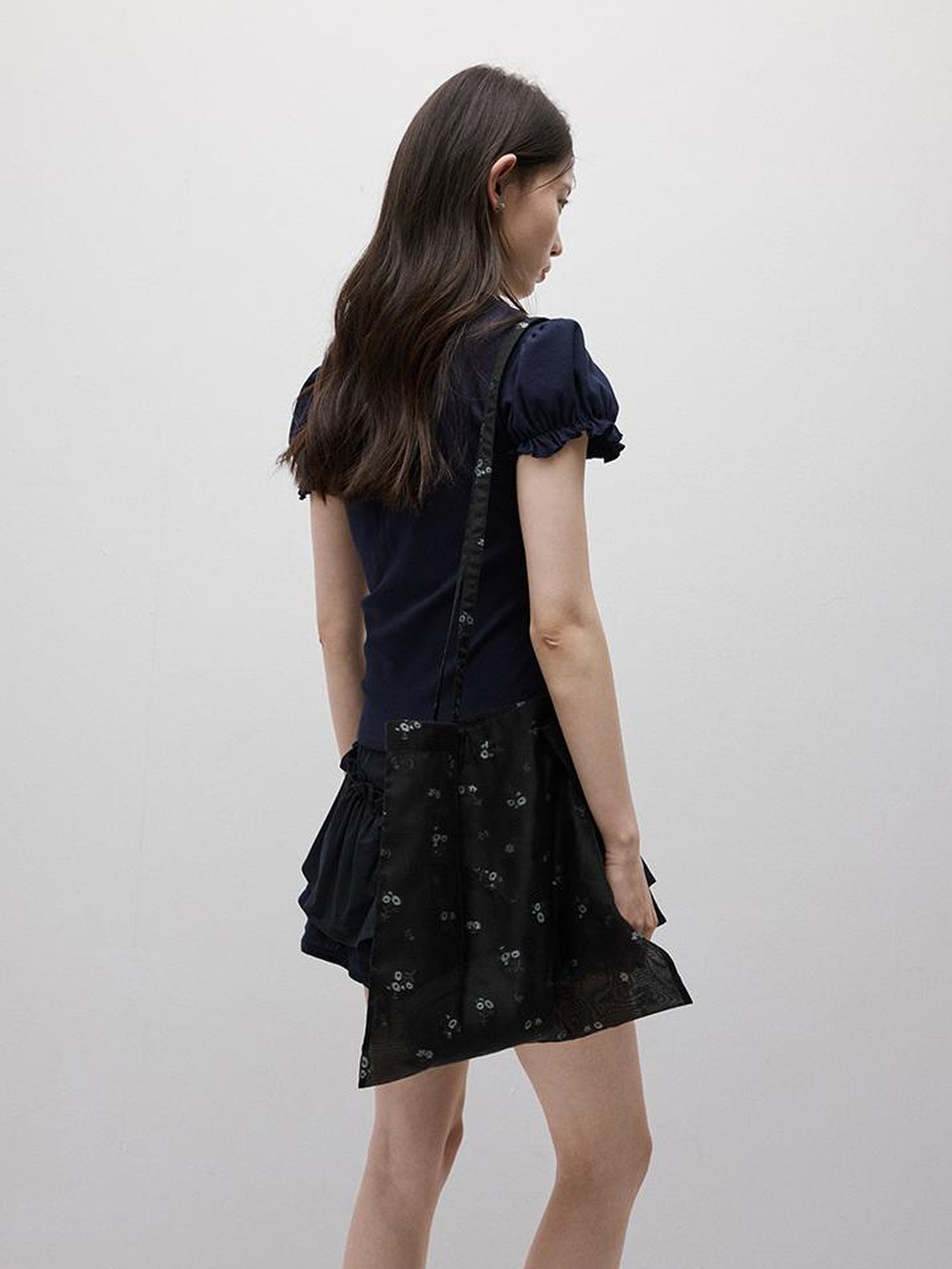 FUSSED Cleanfit Puff Sleeve Cropped Tee In Four Colors